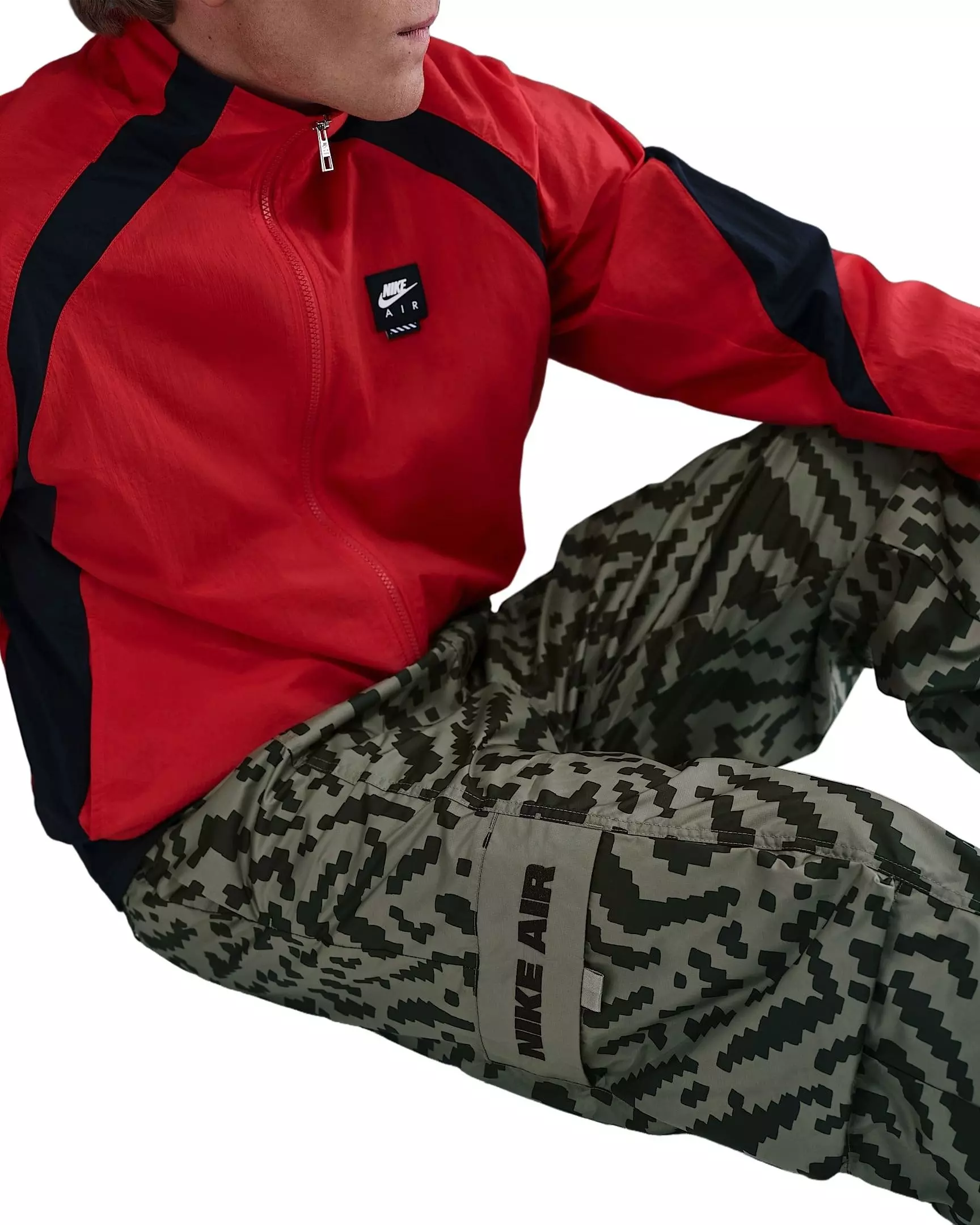 Nike Men's Air Woven Cargo Pants - Green - GREEN