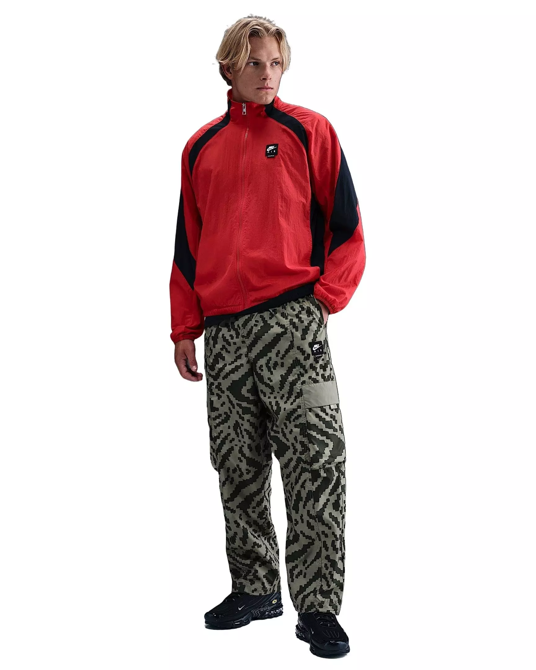 Nike Men's Air Woven Cargo Pants - Green - GREEN