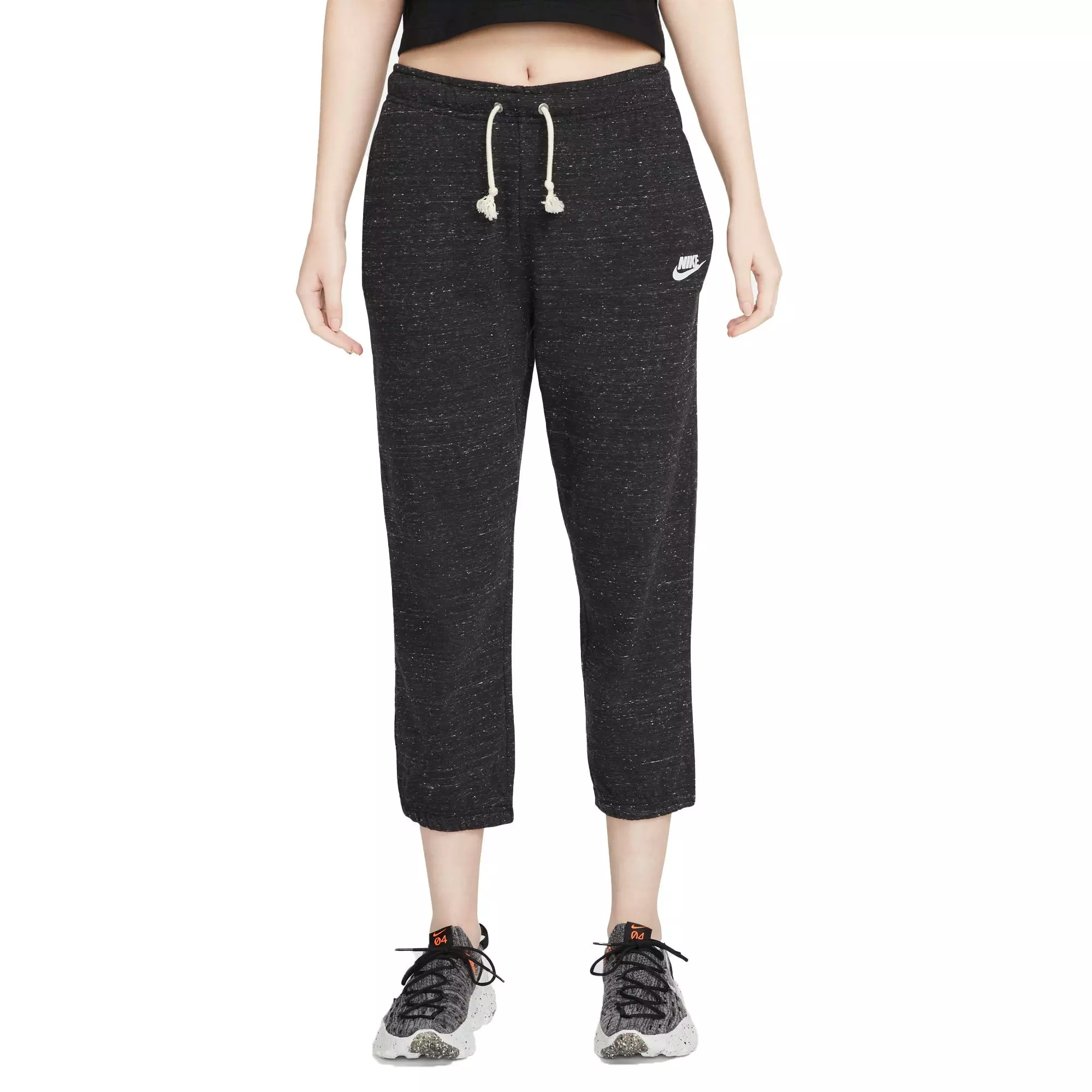 Nike Women's Sportswear Vintage Gym Capris - BLACK