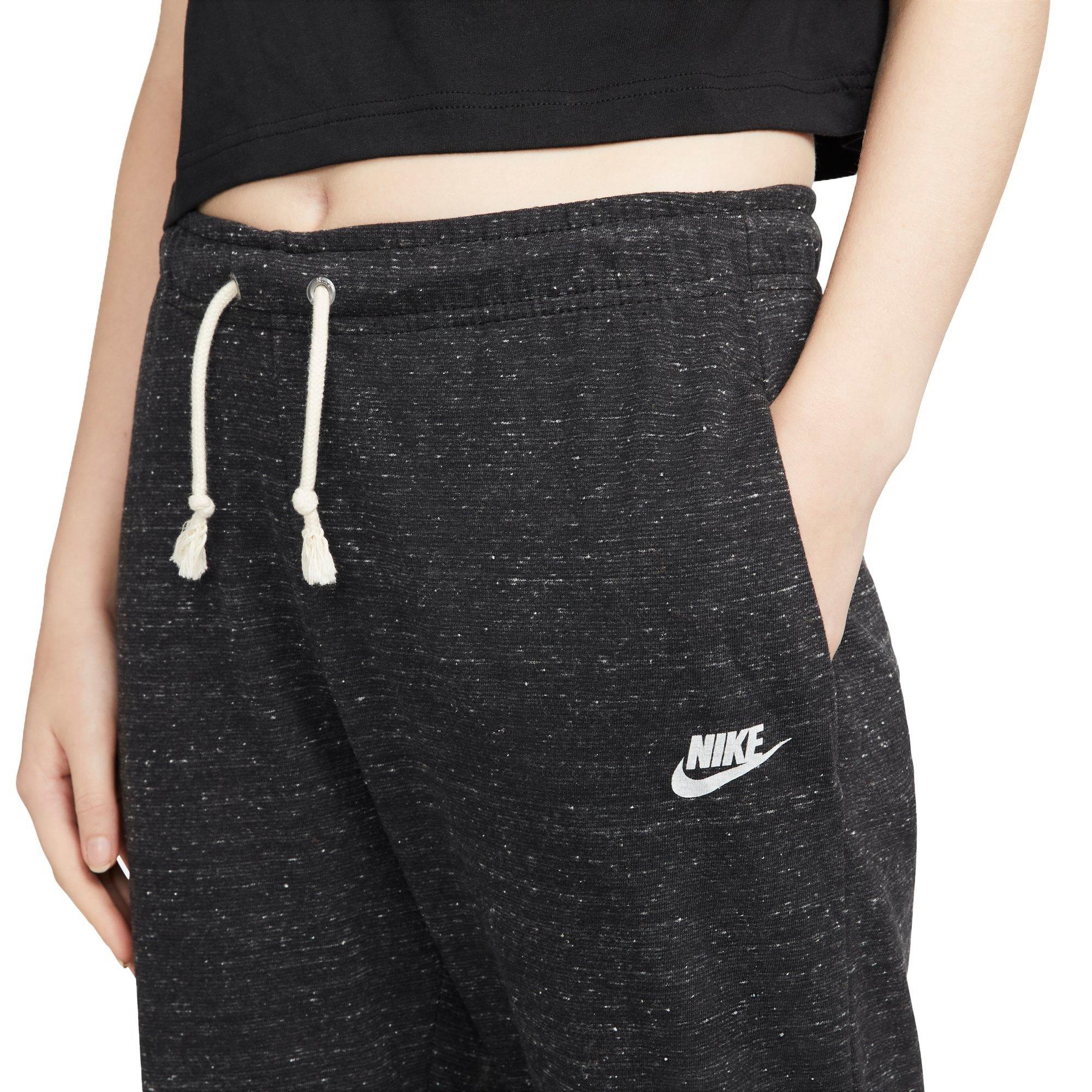 Nike Women's Sportswear Vintage Gym Capris - BLACK Thumbnail View 3