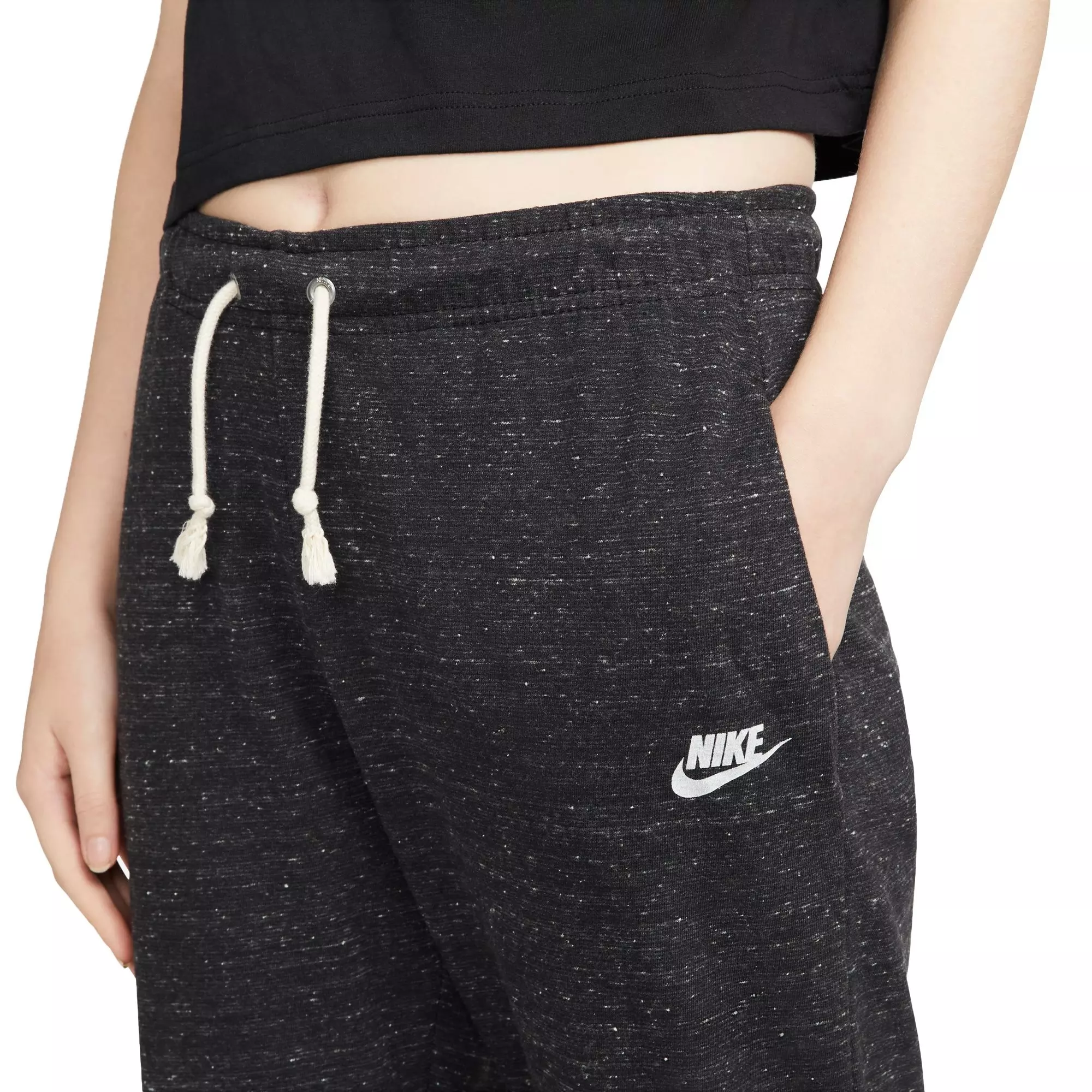 Nike Women's Sportswear Vintage Gym Capris - BLACK