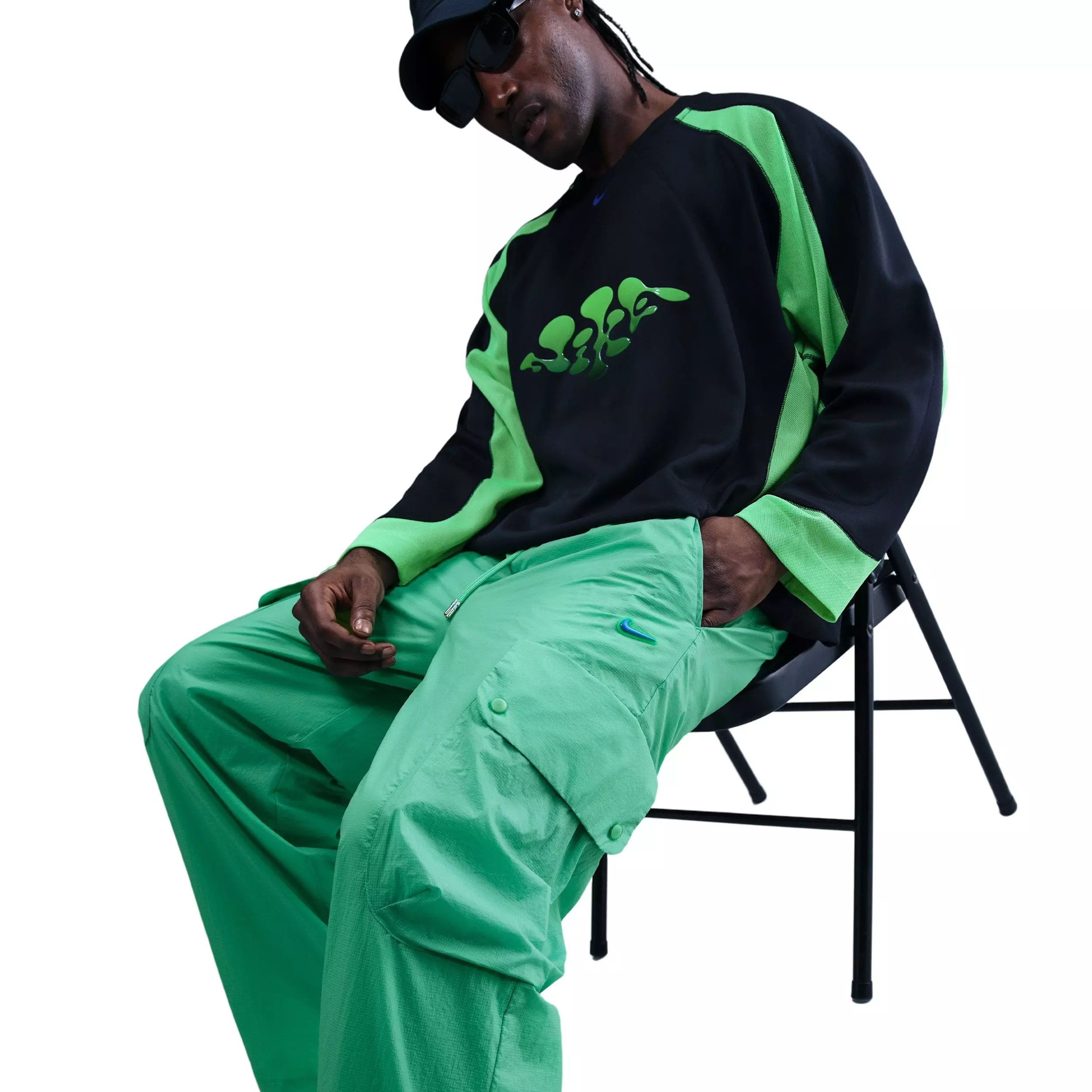 Nike Men's Project F.R.O.G. Transparent Cargo Pants - GREEN