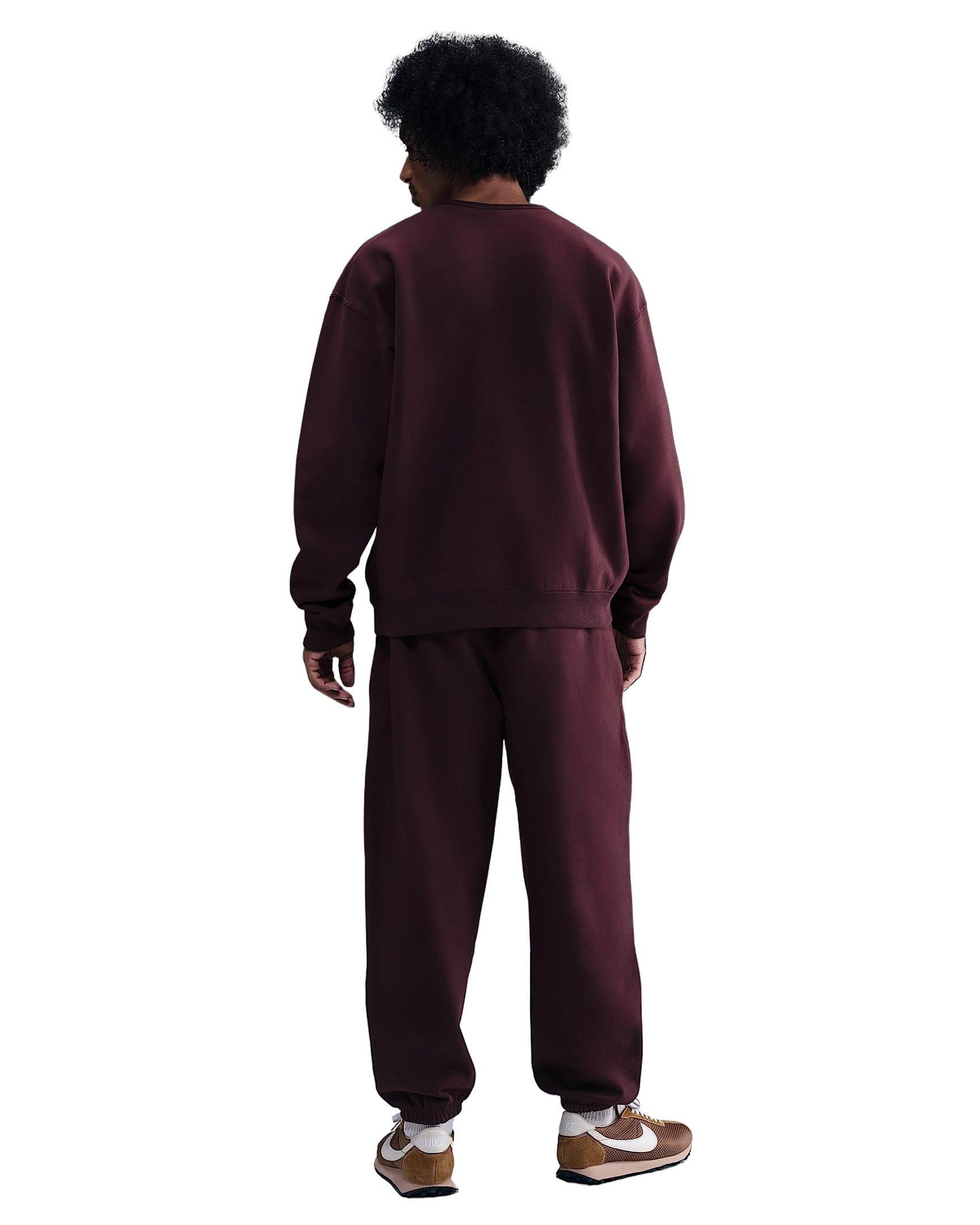 Nike Men's Solo Swoosh Cuffed Fleece Pants - RED Thumbnail View 2