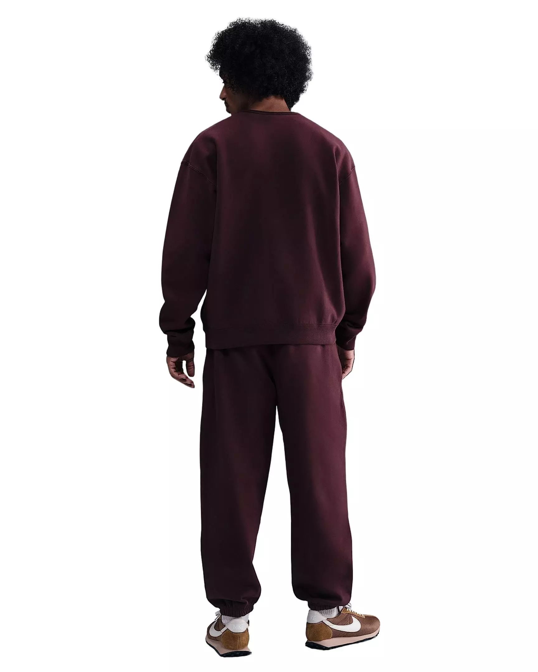 Nike Men's Solo Swoosh Cuffed Fleece Pants - RED