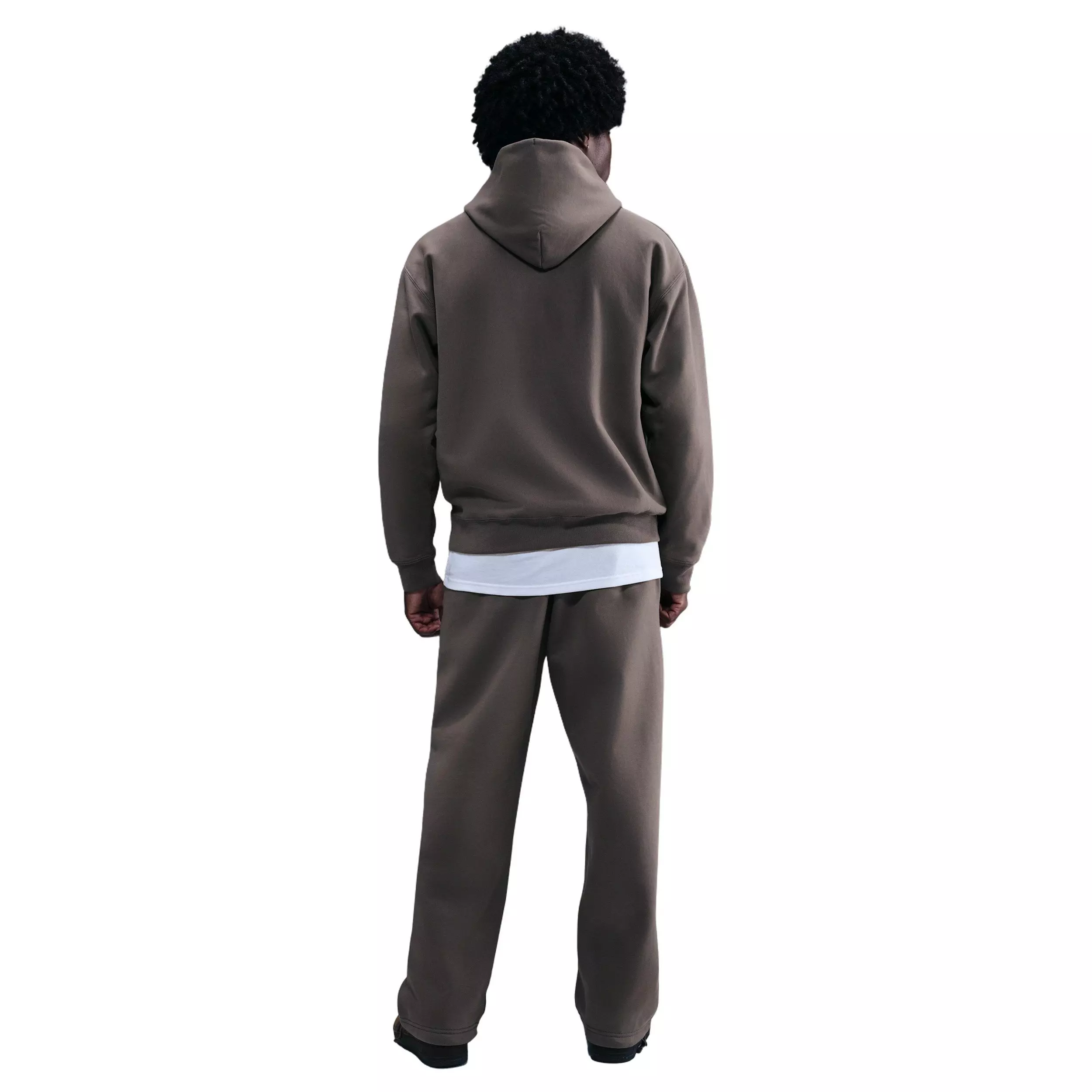 Nike Men's Solo Swoosh Fleece Open-Hem Pants - Grey - GREY
