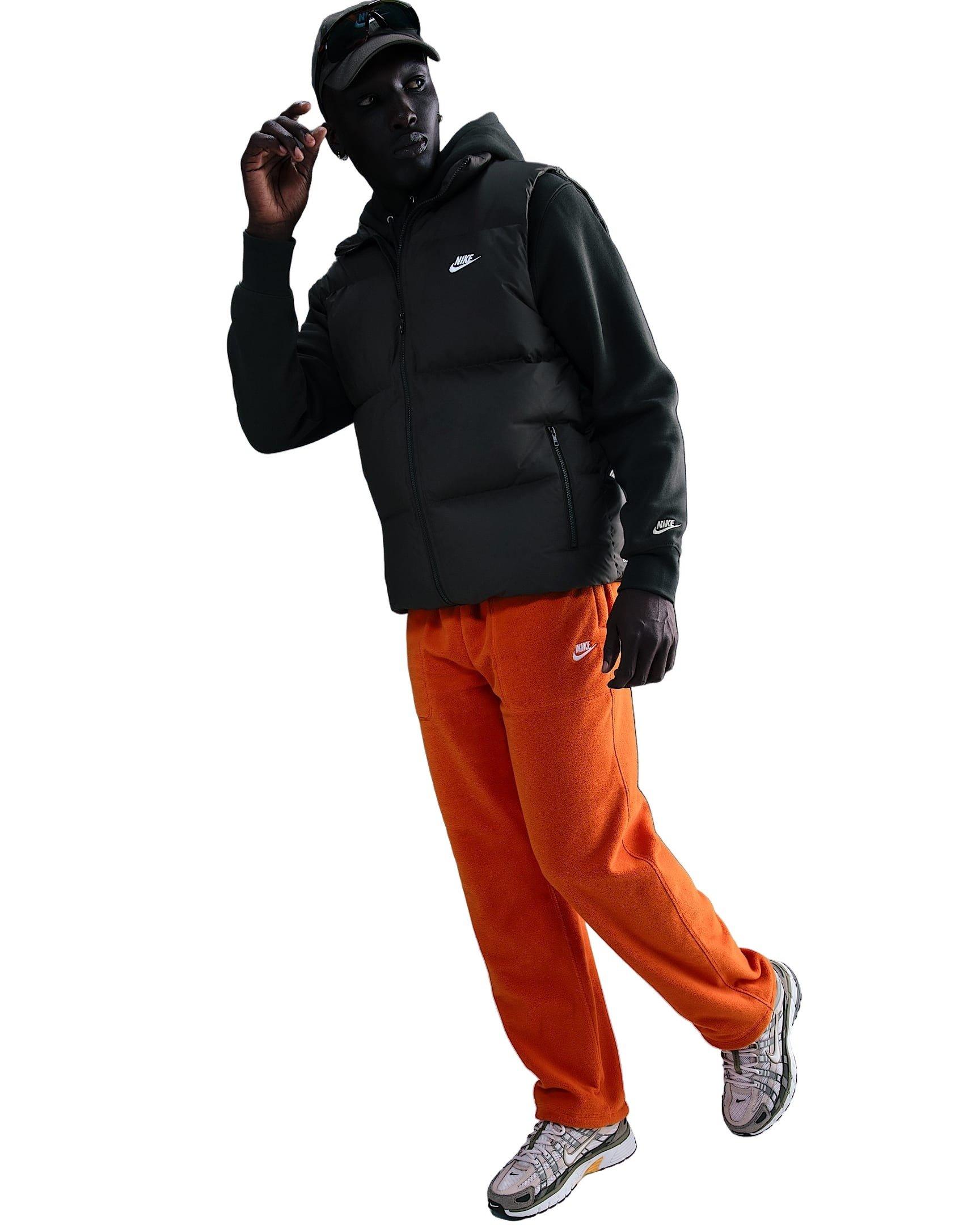 Nike Men's Sportswear Club Winterized Pants - ORANGE Thumbnail View 5