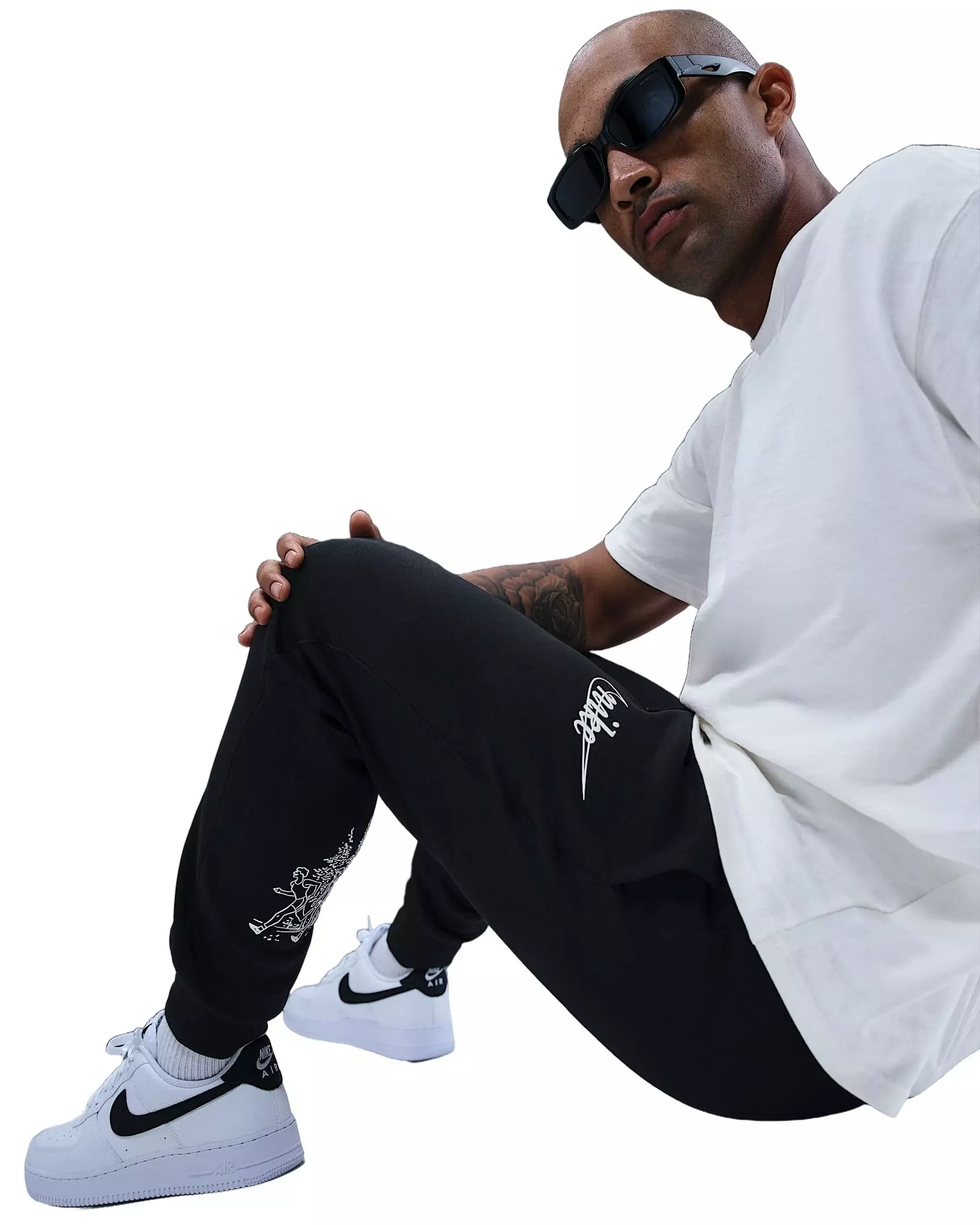 Nike Men's Sportswear Club Classic Fleece Joggers - BLACK