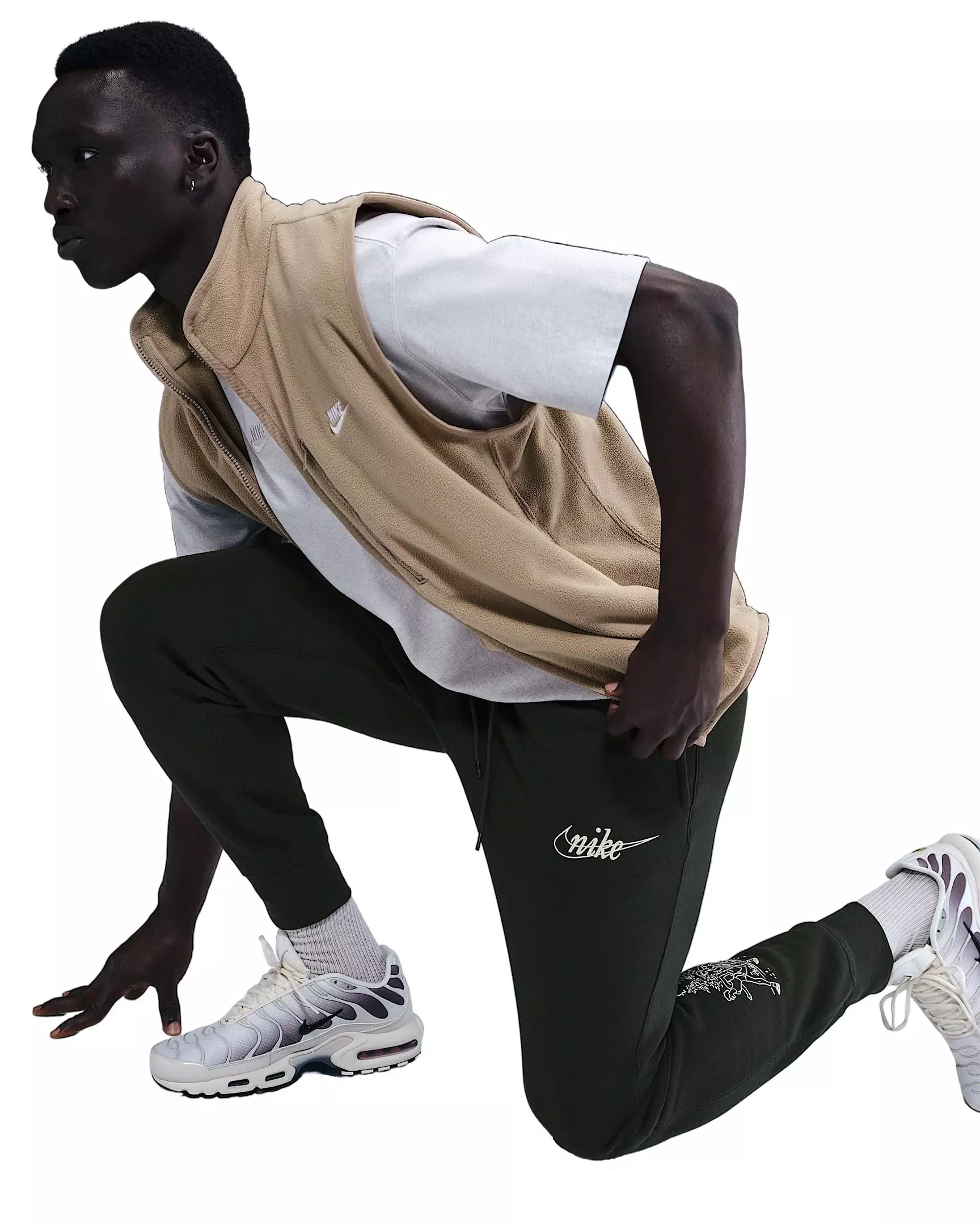 Nike Men's Sportswear Club Classic Fleece Joggers - GREEN