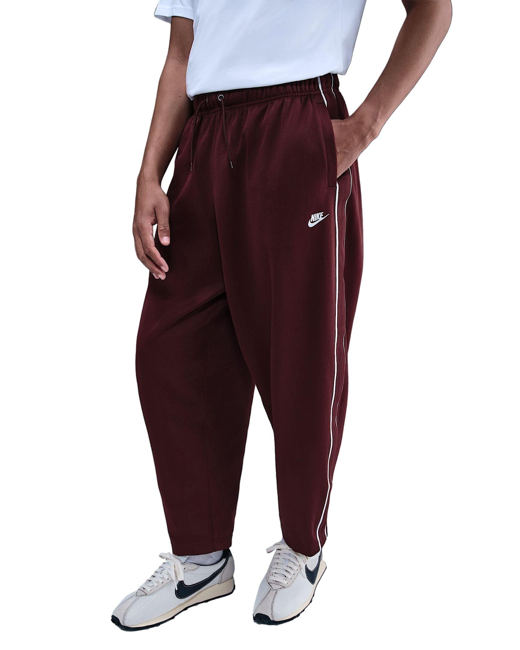 Nike Men's Sportswear Club Oversized Knit Sweatpants - Red - RED Thumbnail View 3