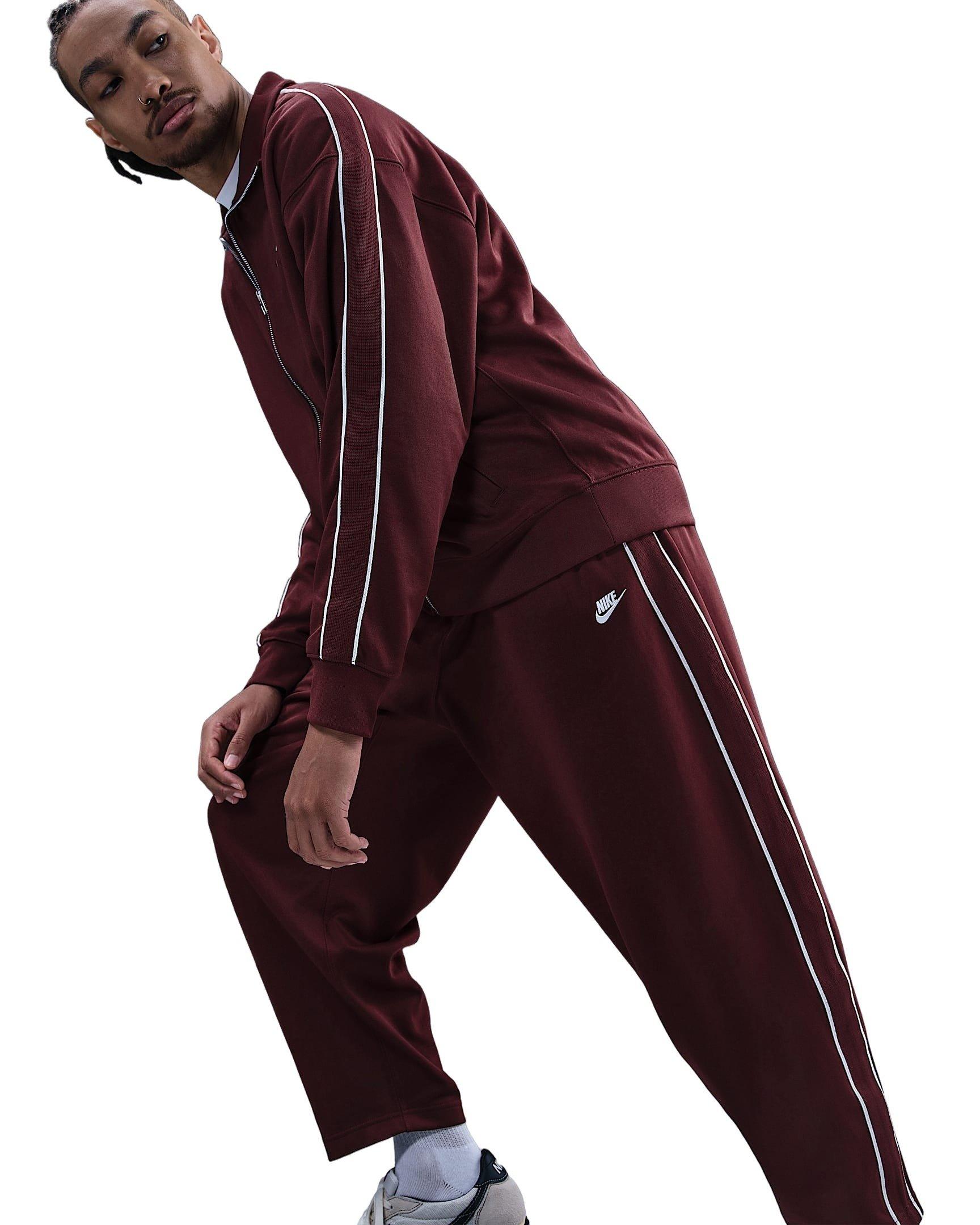 Nike Men's Sportswear Club Oversized Knit Sweatpants - Red - RED Thumbnail View 5