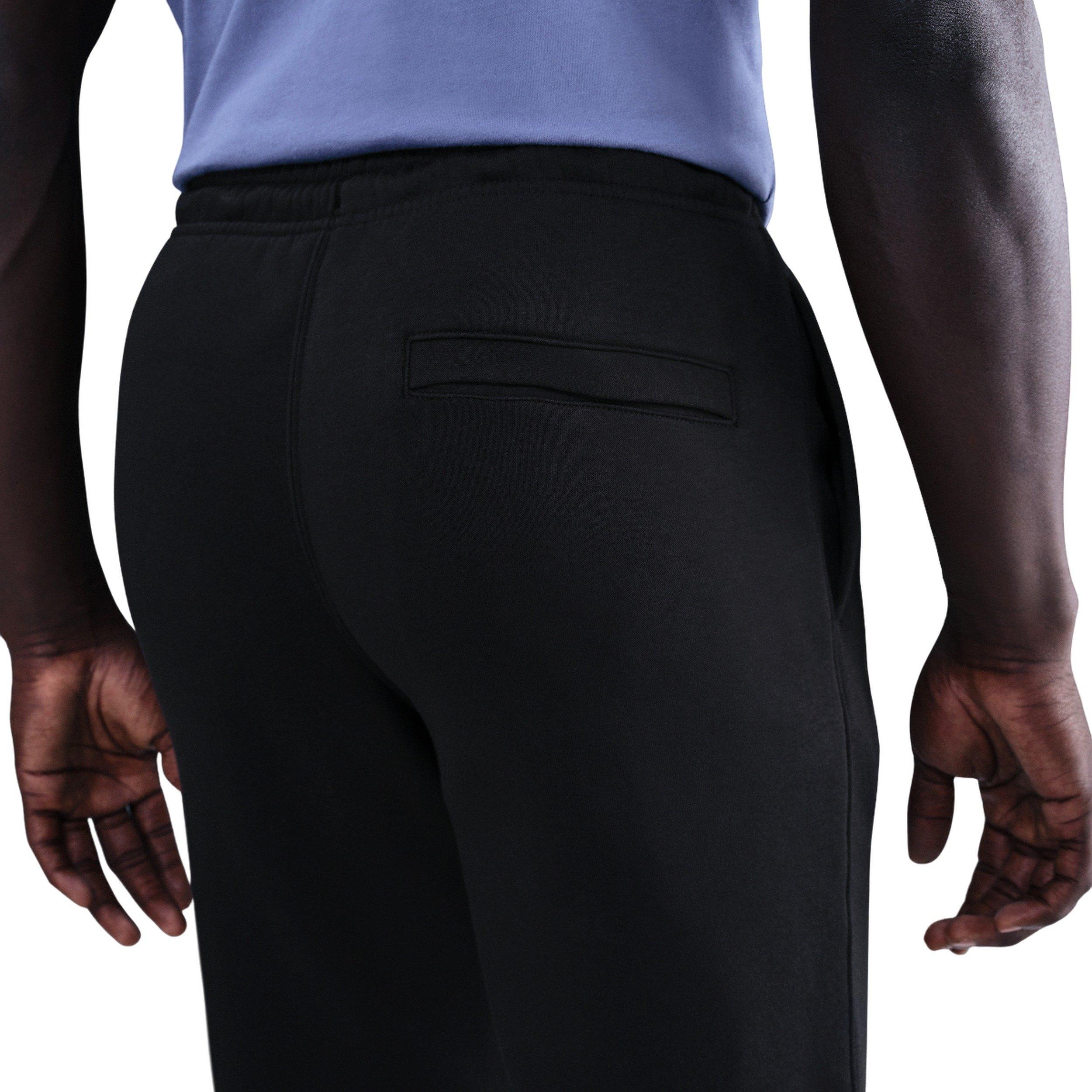 Nike Men's Sportswear Club Cuffed Fleece Joggers - BLACK Thumbnail View 2