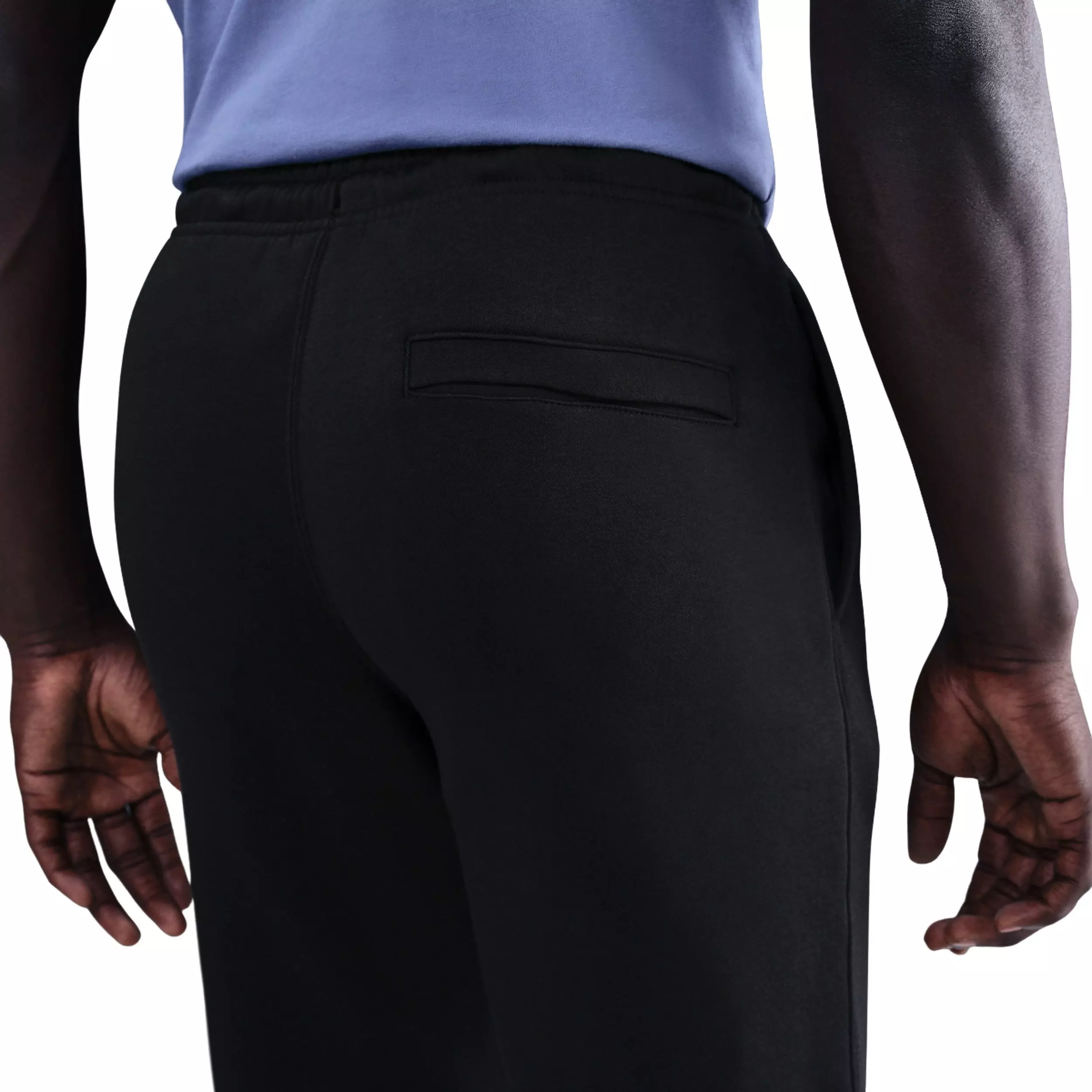 Nike Men's Sportswear Club Cuffed Fleece Joggers - BLACK