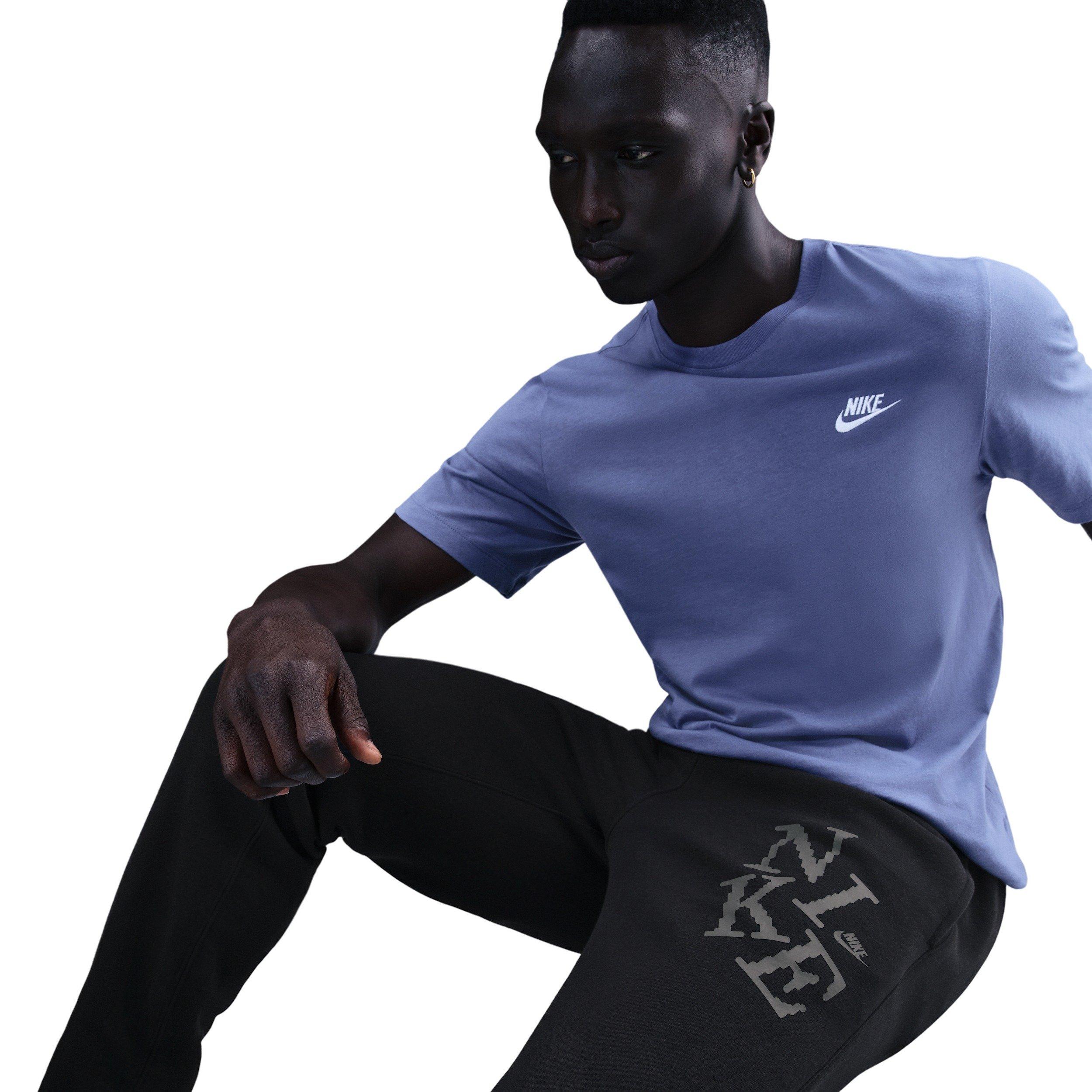 Nike Men's Sportswear Club Cuffed Fleece Joggers - BLACK Thumbnail View 3