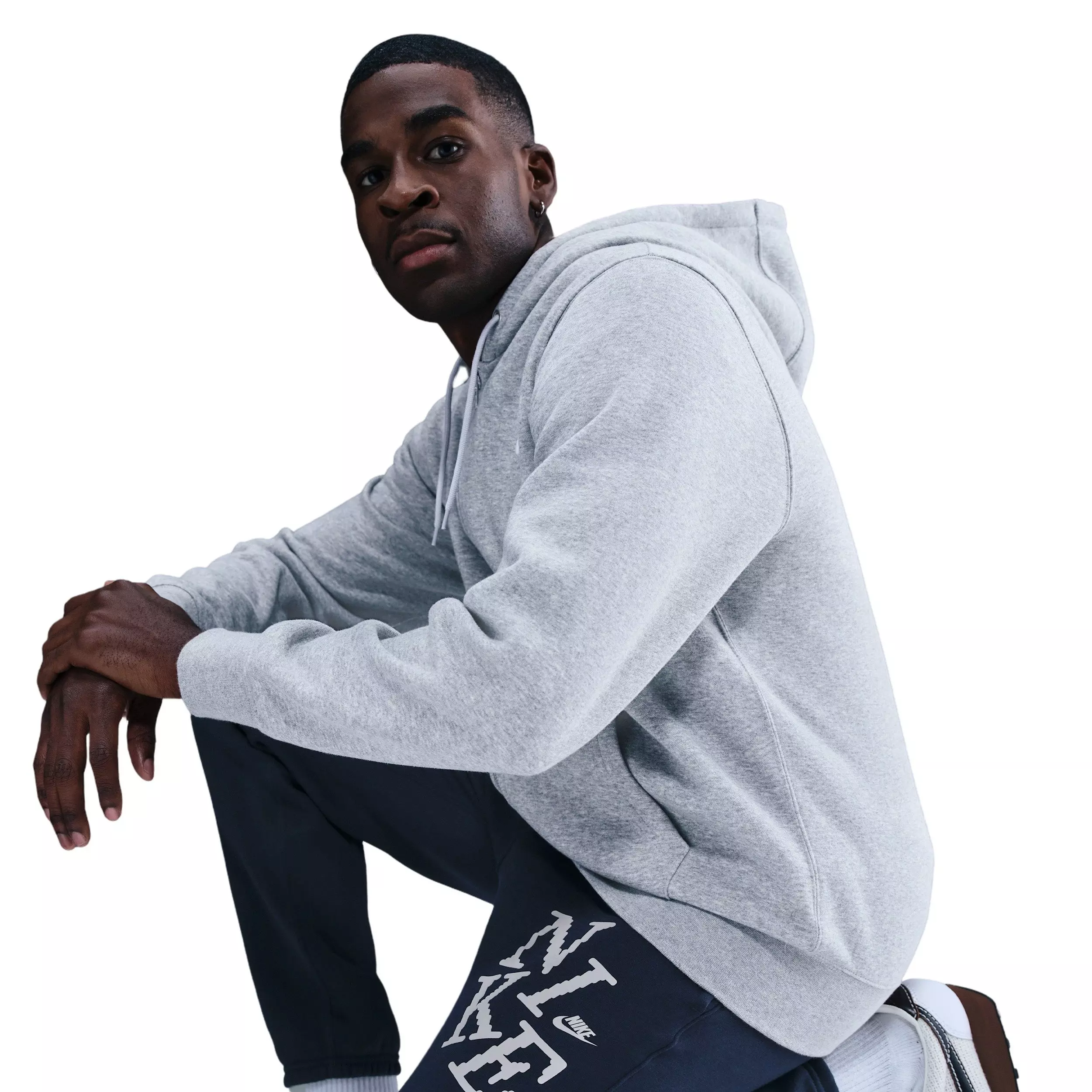 Nike Men's Sportswear Club Cuffed Fleece Joggers - BLUE