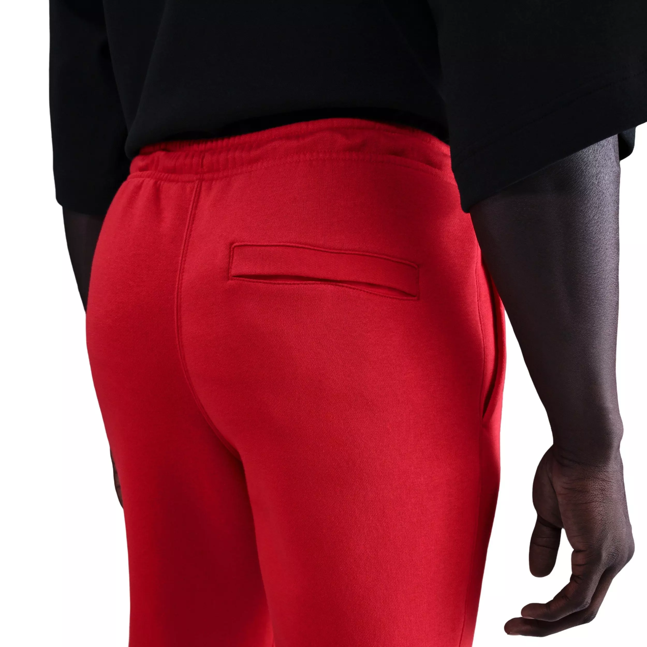 Nike Men's Sportswear Club Cuffed Fleece Joggers - RED