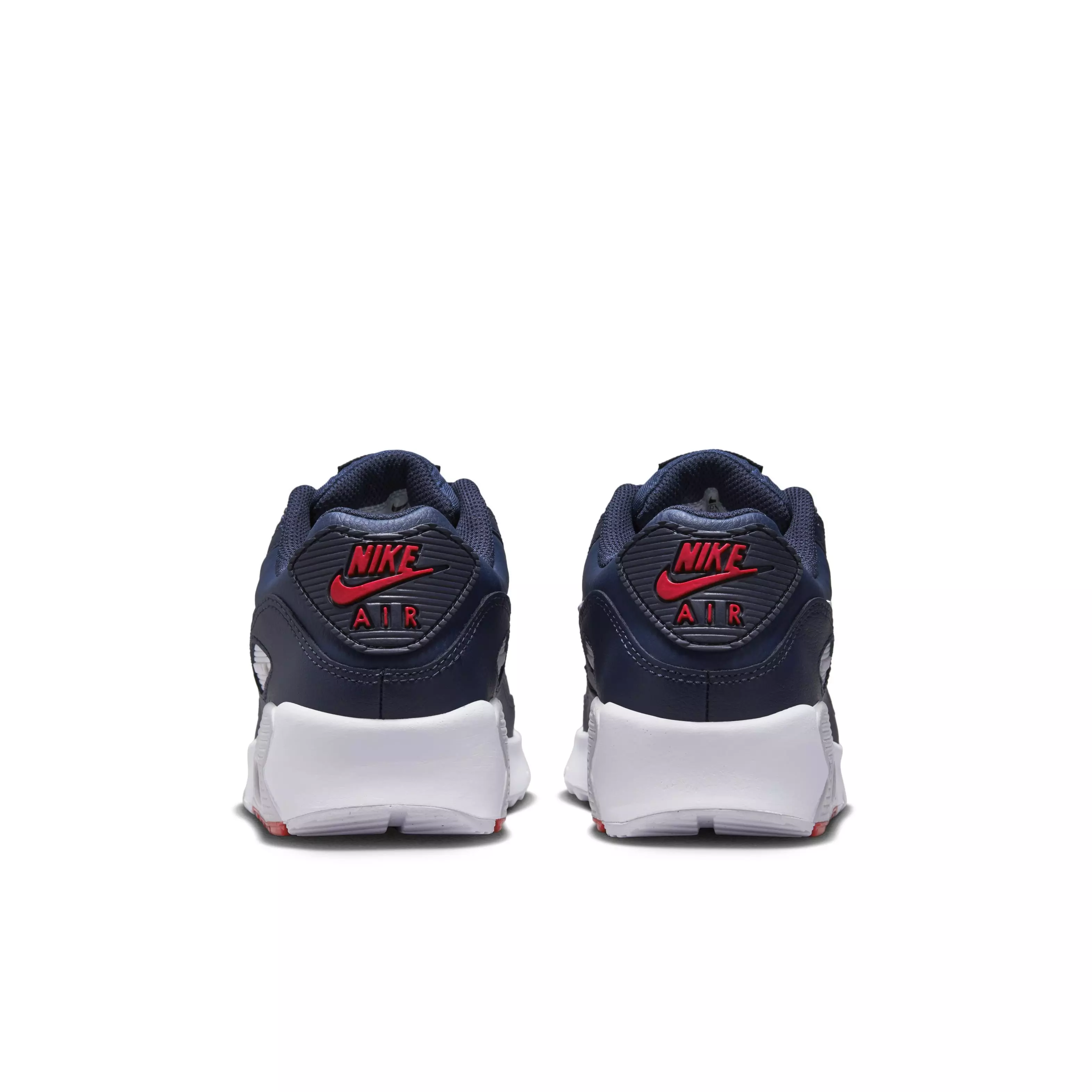 Nike Air Max 90 LTR "Obsidian/Midnight Navy/Track Red" Grade School Boys' Shoe - OBSIDIAN/NAVY/RED