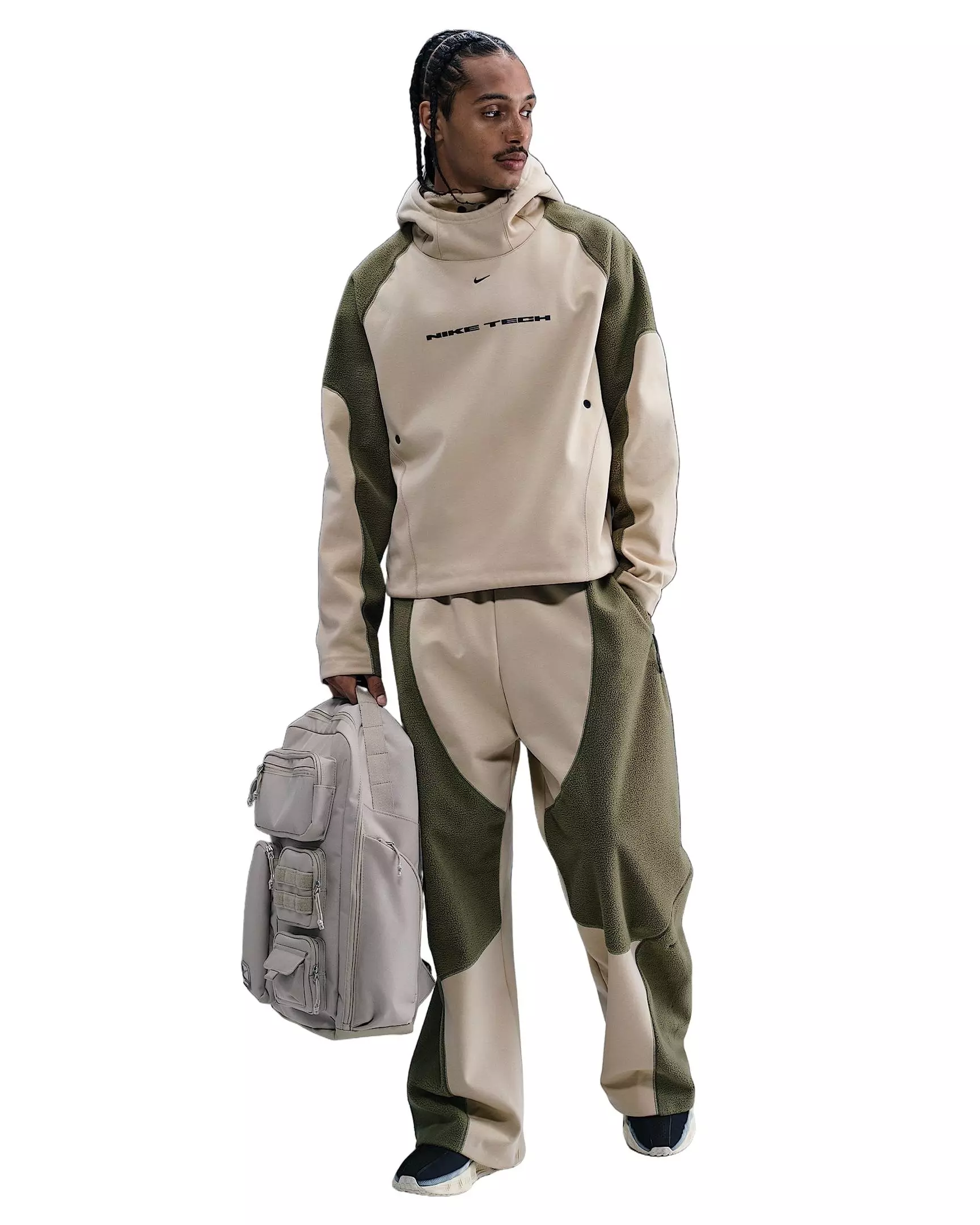 Nike Men's Tech Boreas Woven Open-Hem Pants - BROWN