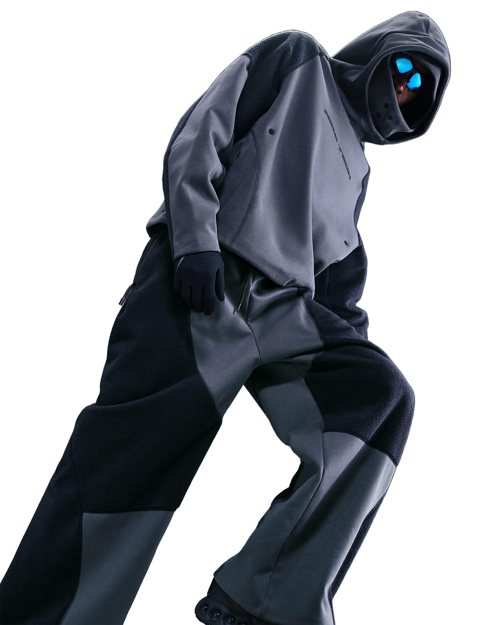 Nike Men's Tech Boreas Woven Open-Hem Pants - BLUE Thumbnail View 3