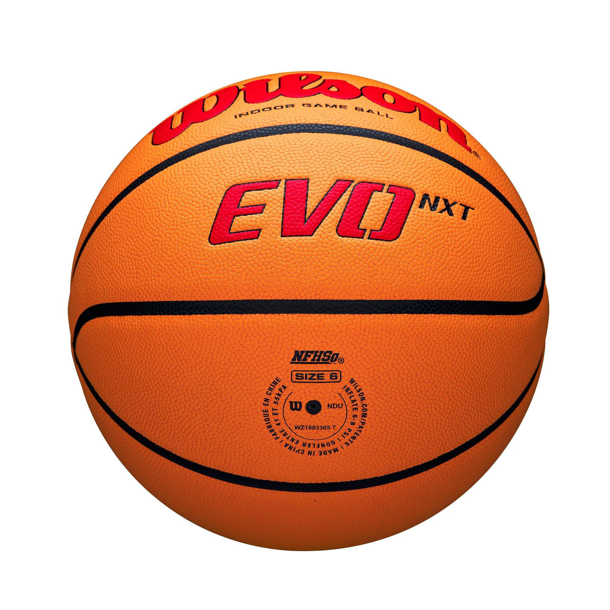 Wilson NCAA Evo NXT Game 6 Basketball-Scarlet - SCARLET Thumbnail View 2