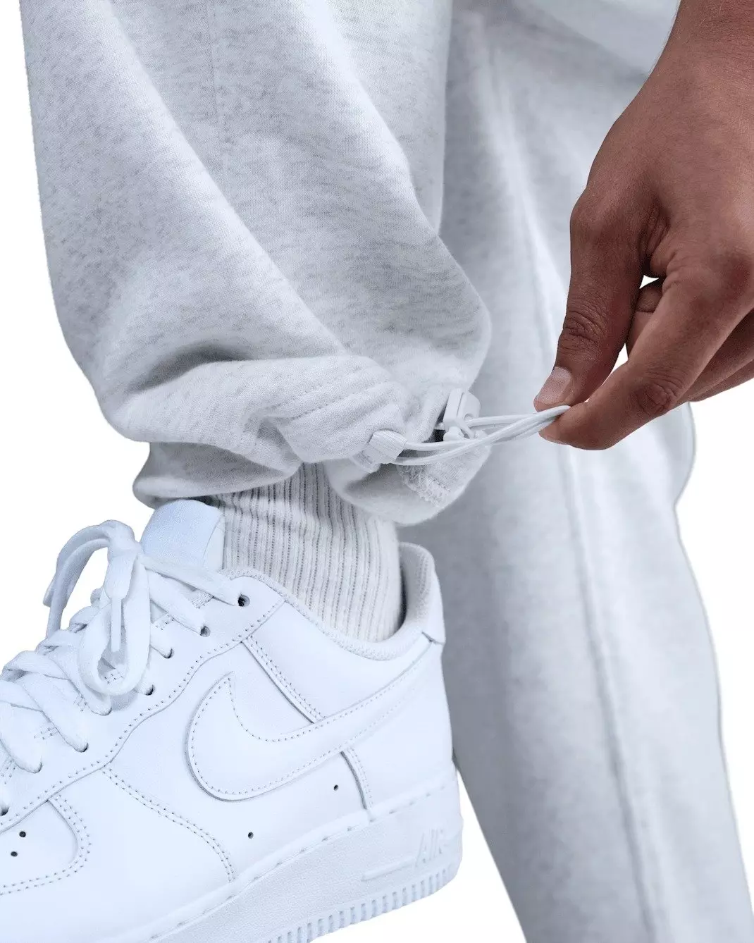 Nike Men's Sportswear Club Fleece Bungee Pants - BIRCH HEATHER