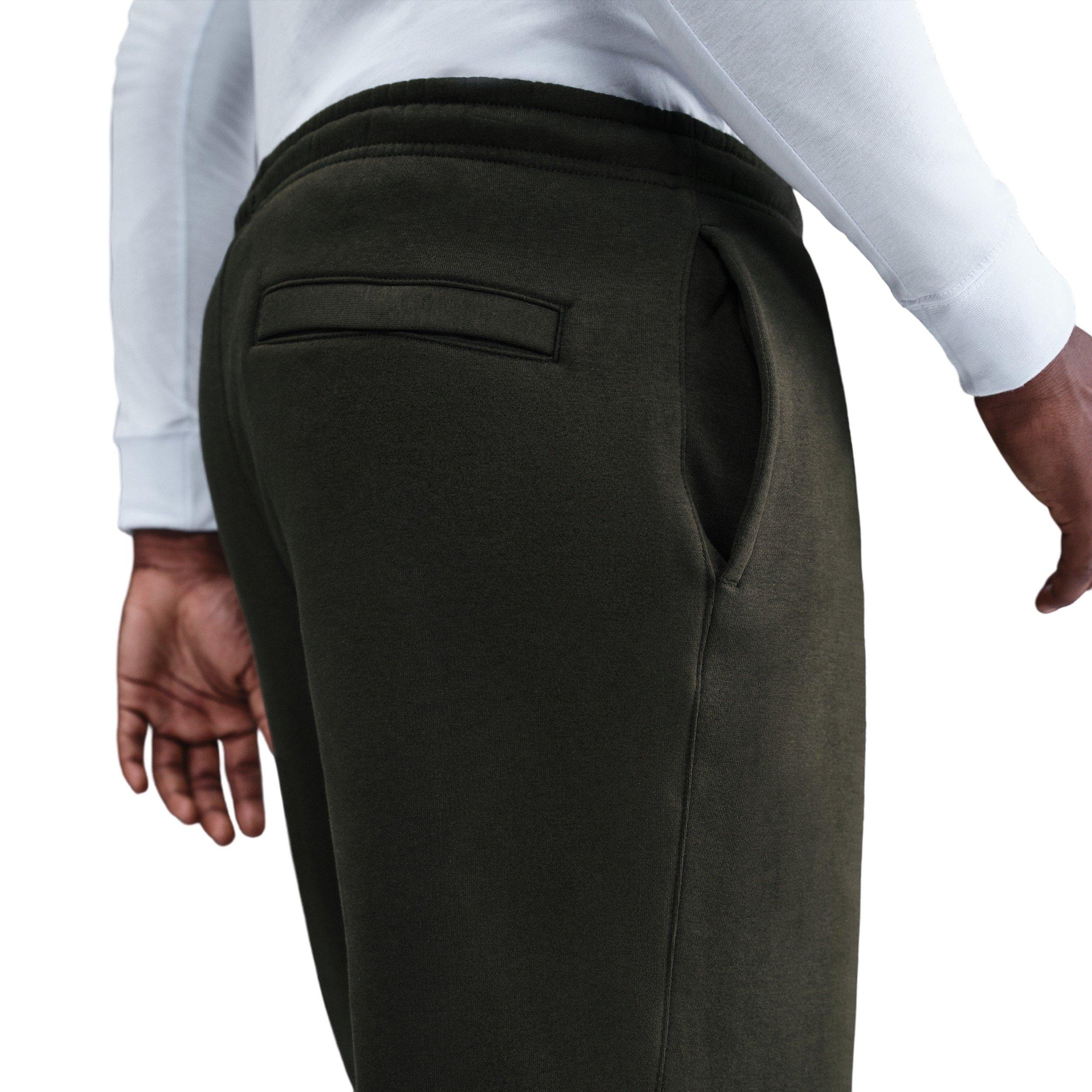 Nike Men's Sportswear Club Fleece Bungee Pants - GREEN Thumbnail View 2