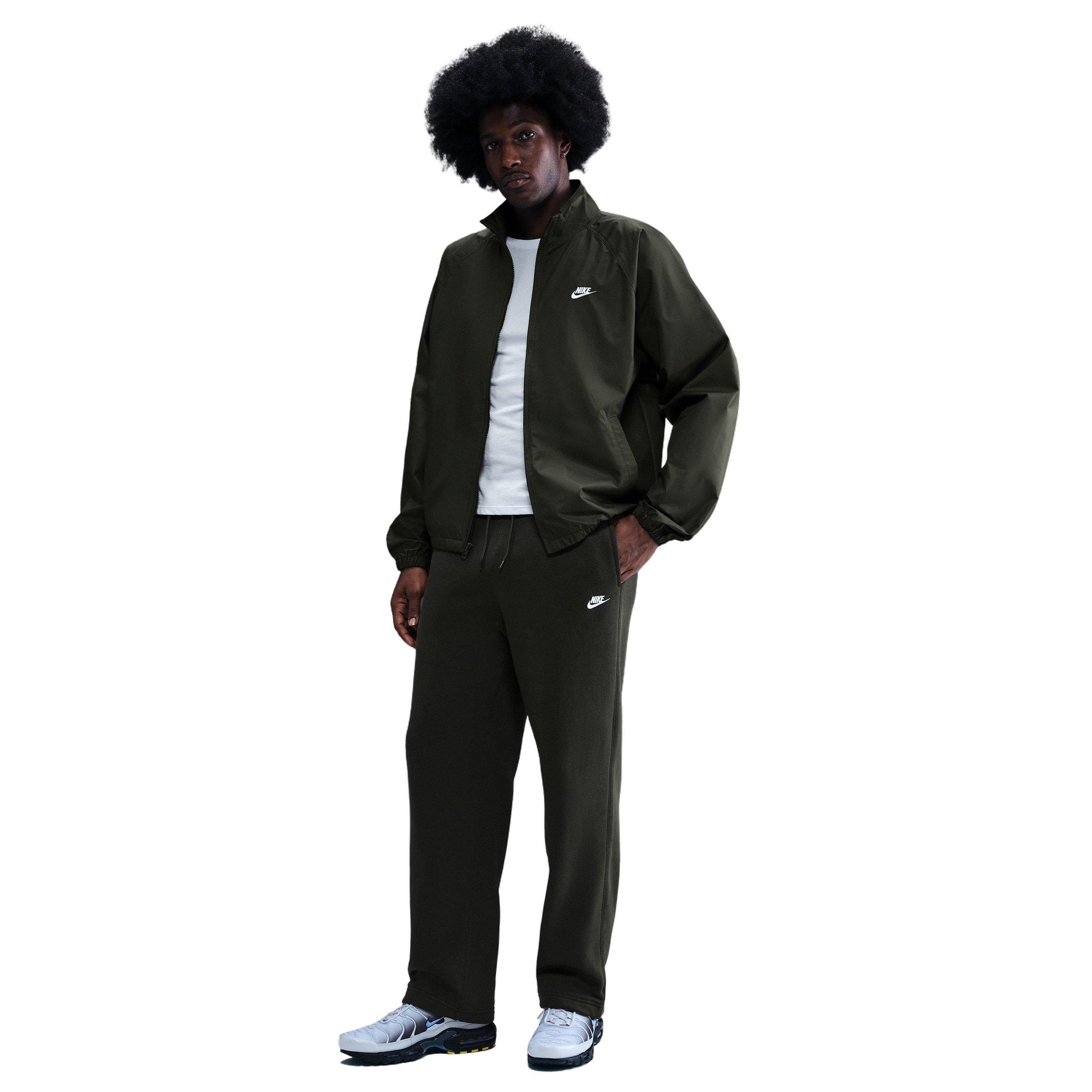 Nike Men's Sportswear Club Fleece Bungee Pants - GREEN Thumbnail View 4