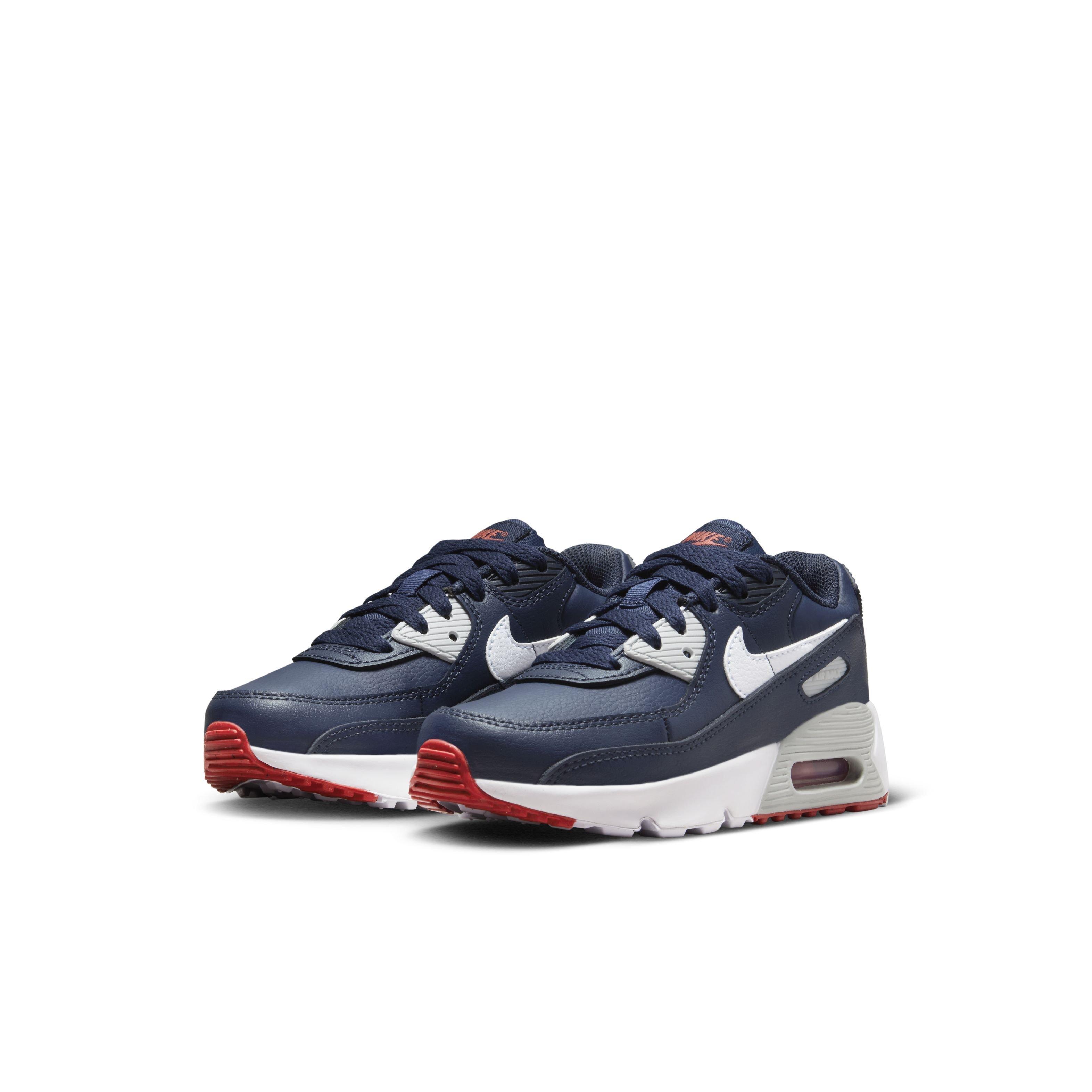 Nike Air Max 90 LTR "Obsidian/Midnight Navy/Track Red" Preschool Boys' Shoe - OBSIDIAN/NAVY/RED Thumbnail View 3