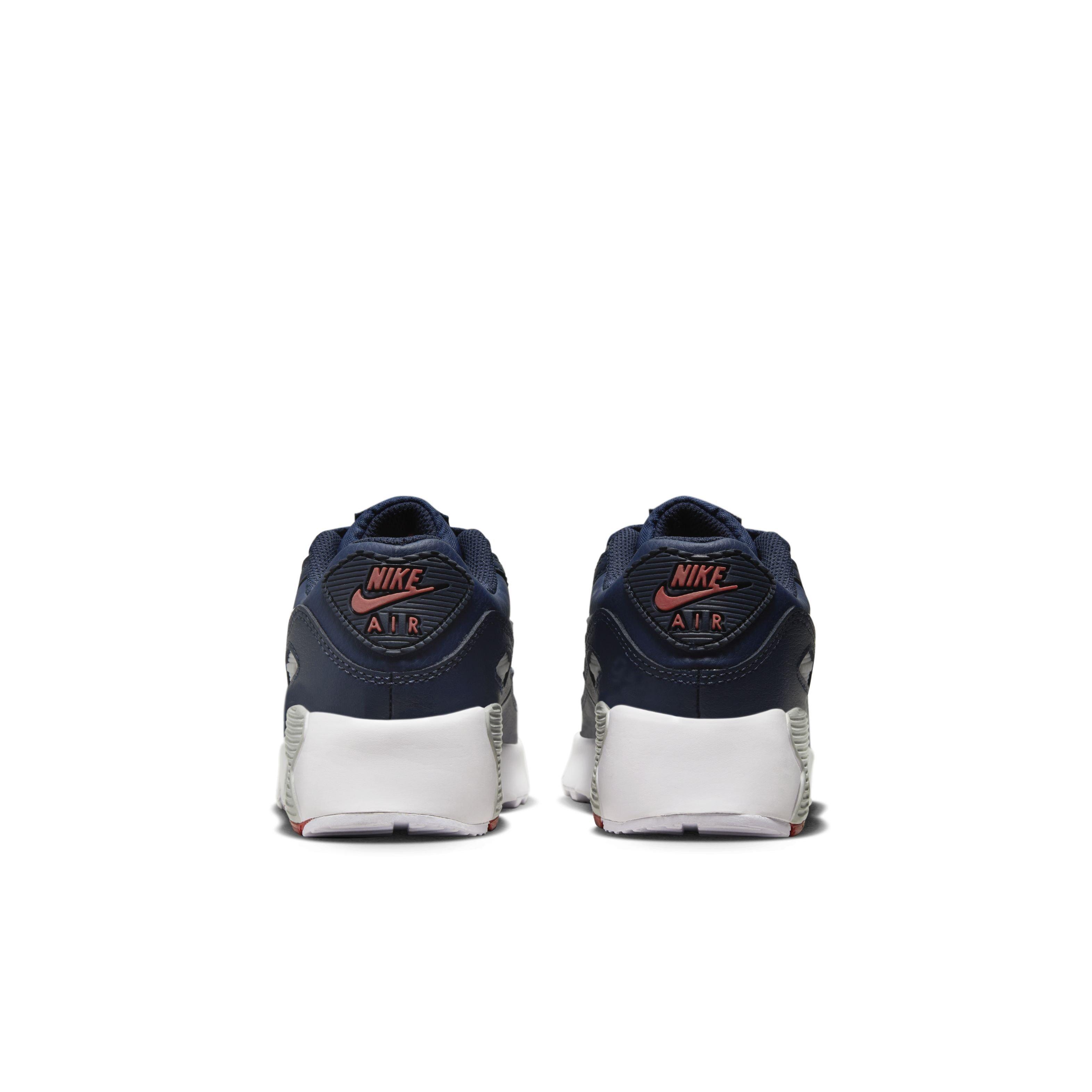 Nike Air Max 90 LTR "Obsidian/Midnight Navy/Track Red" Preschool Boys' Shoe - OBSIDIAN/NAVY/RED Thumbnail View 5