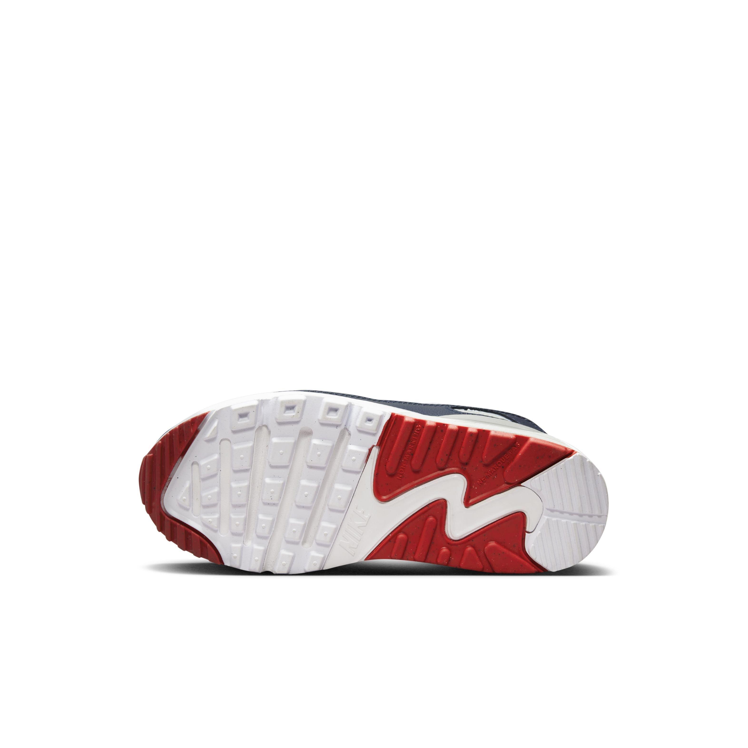 Nike Air Max 90 LTR "Obsidian/Midnight Navy/Track Red" Preschool Boys' Shoe - OBSIDIAN/NAVY/RED Thumbnail View 6