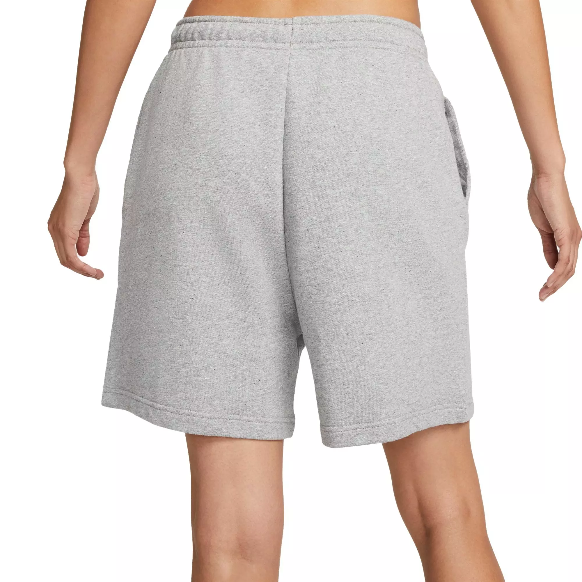 Nike Women's Sportswear Essential Collection Fleece High-Rise Shorts - GREY