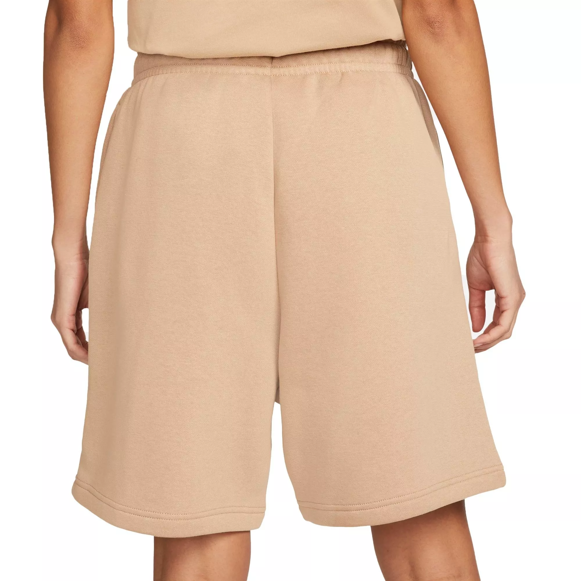 Nike Women's Sportswear Essential Collection Fleece High-Rise Shorts - BROWN