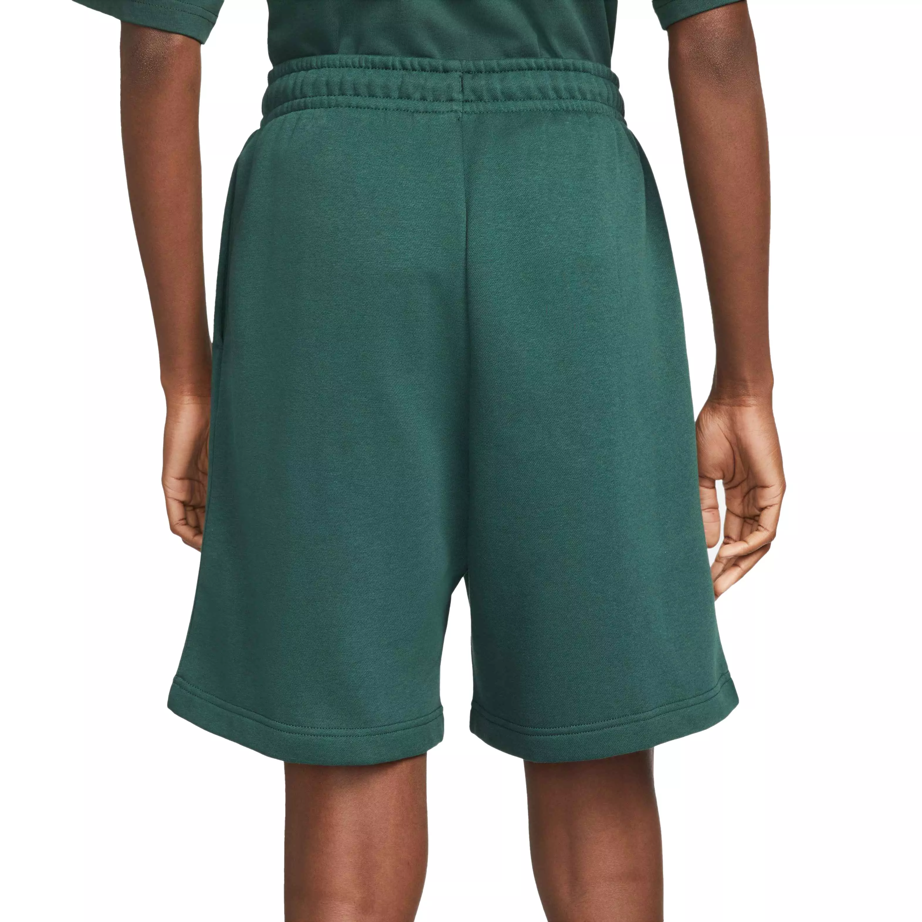 Nike Women's Sportswear Essential Collection Fleece High-Rise Shorts - GREEN