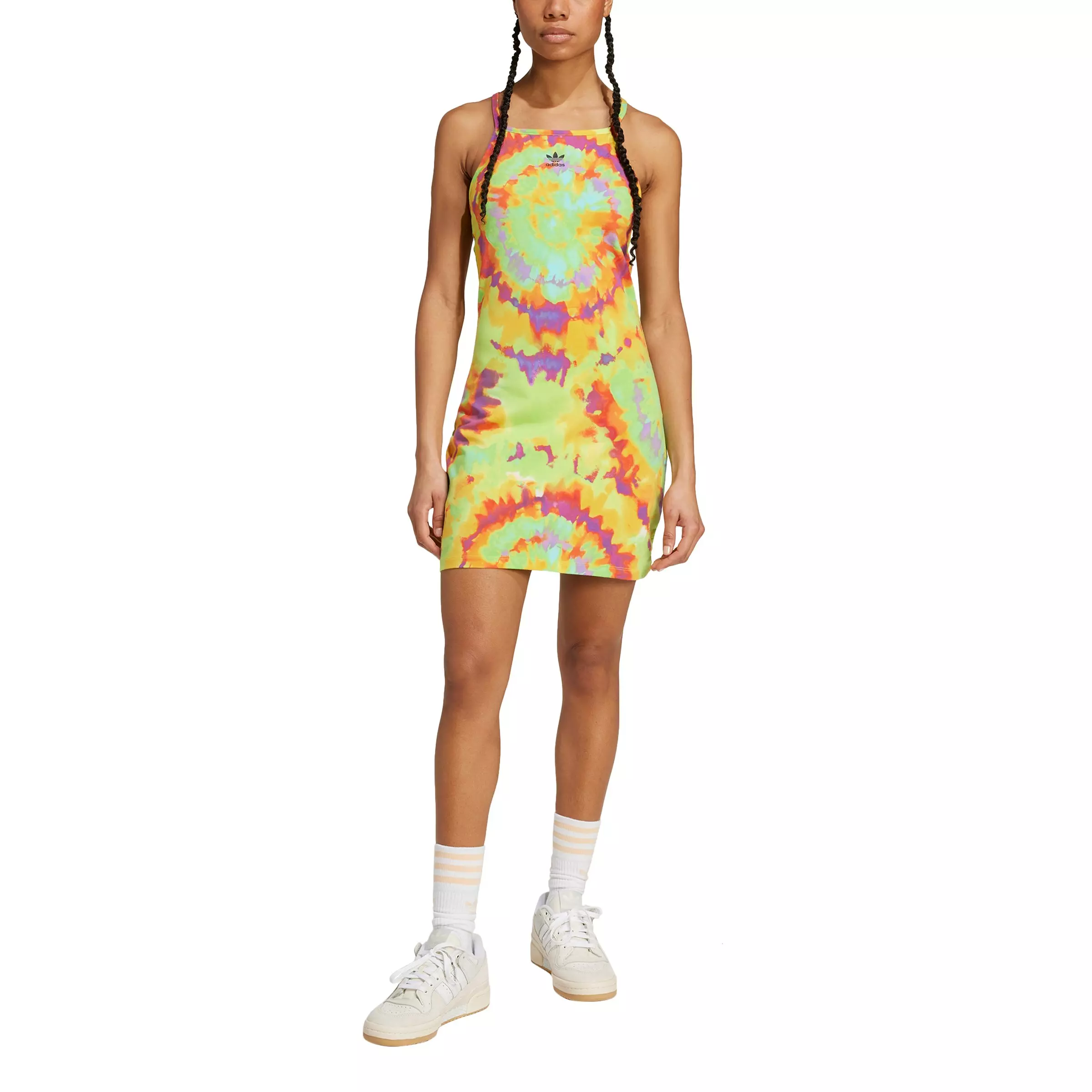 adidas Originals Women's Graphics Tie-Dye Dress - YELLOW