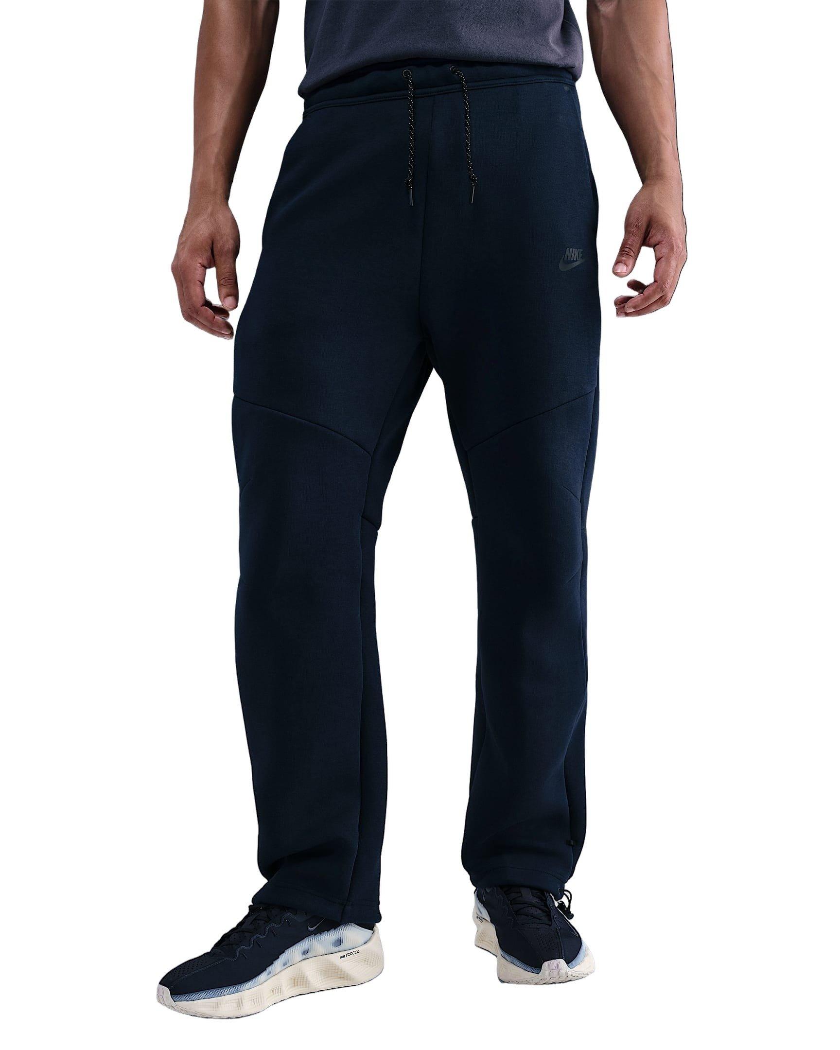 Nike Men's Tech Open-Hem Fleece Pants - BLUE Thumbnail View 3