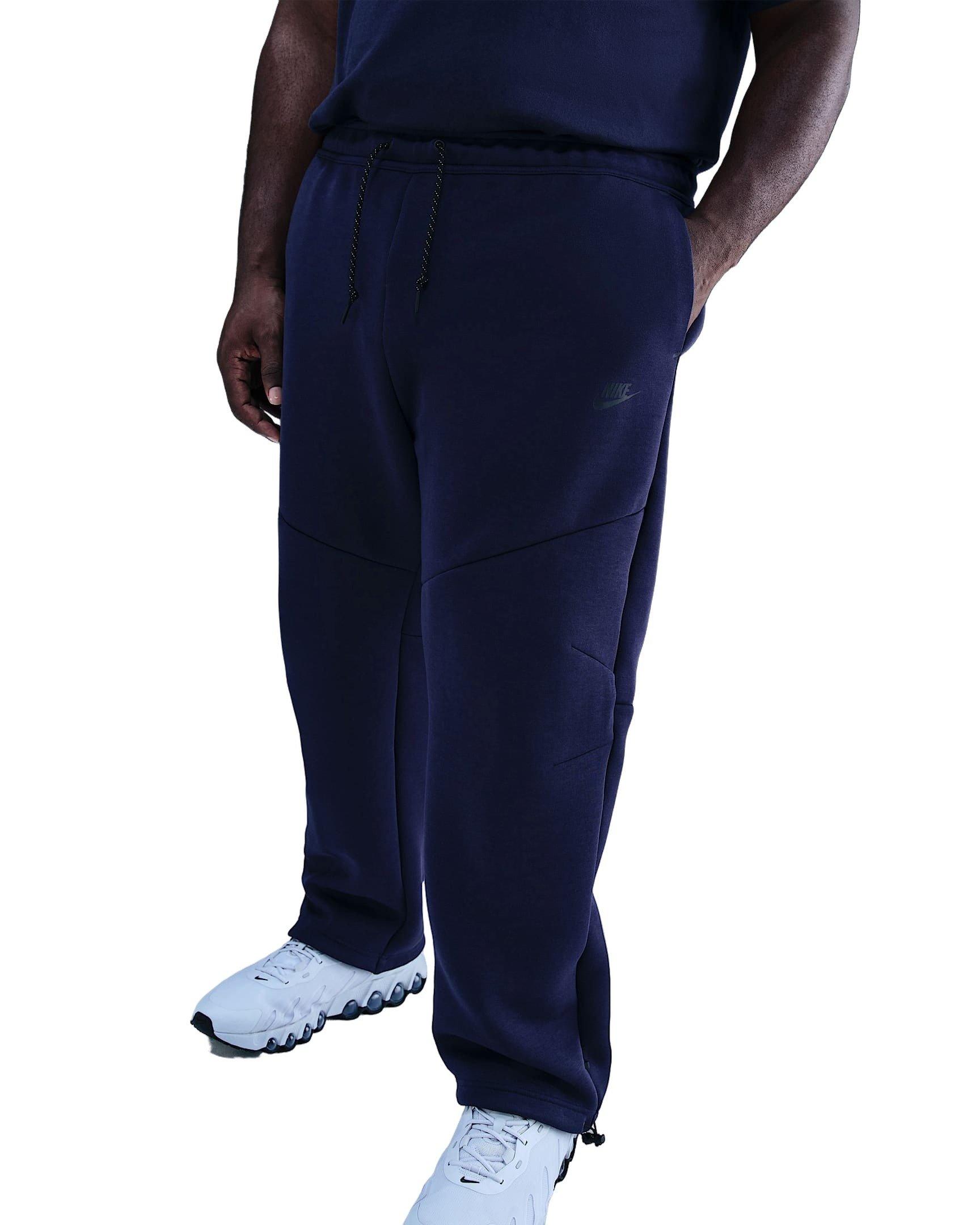 Nike Men's Tech Open-Hem Fleece Pants - BLUE Thumbnail View 9