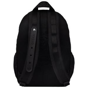 Crocs Back to School Customizable Backpack with EVA Front Pocket and Sports Jibbitz Charms - Black - BLACK