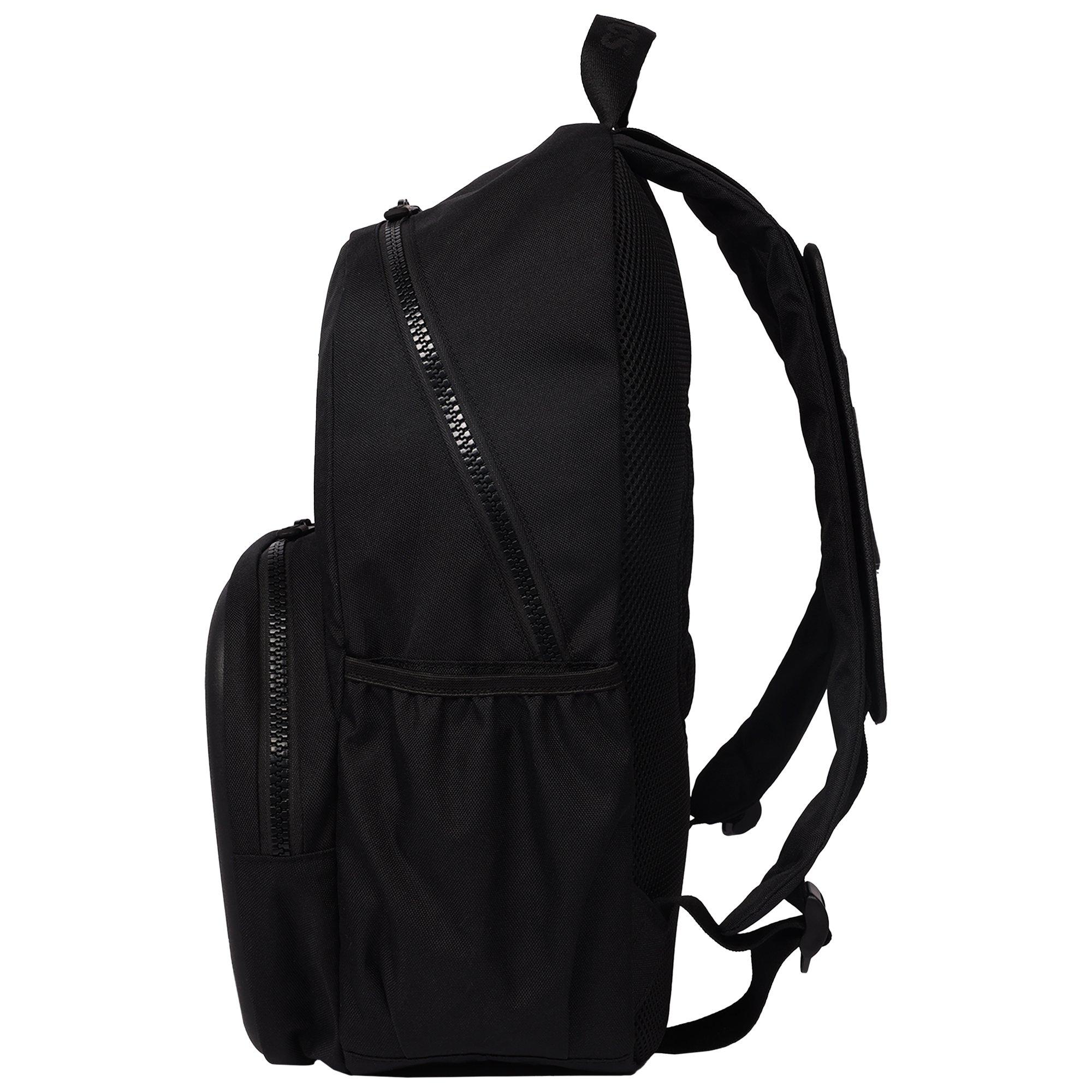 Crocs Back to School Customizable Backpack with EVA Front Pocket and Sports Jibbitz Charms - Black - BLACK