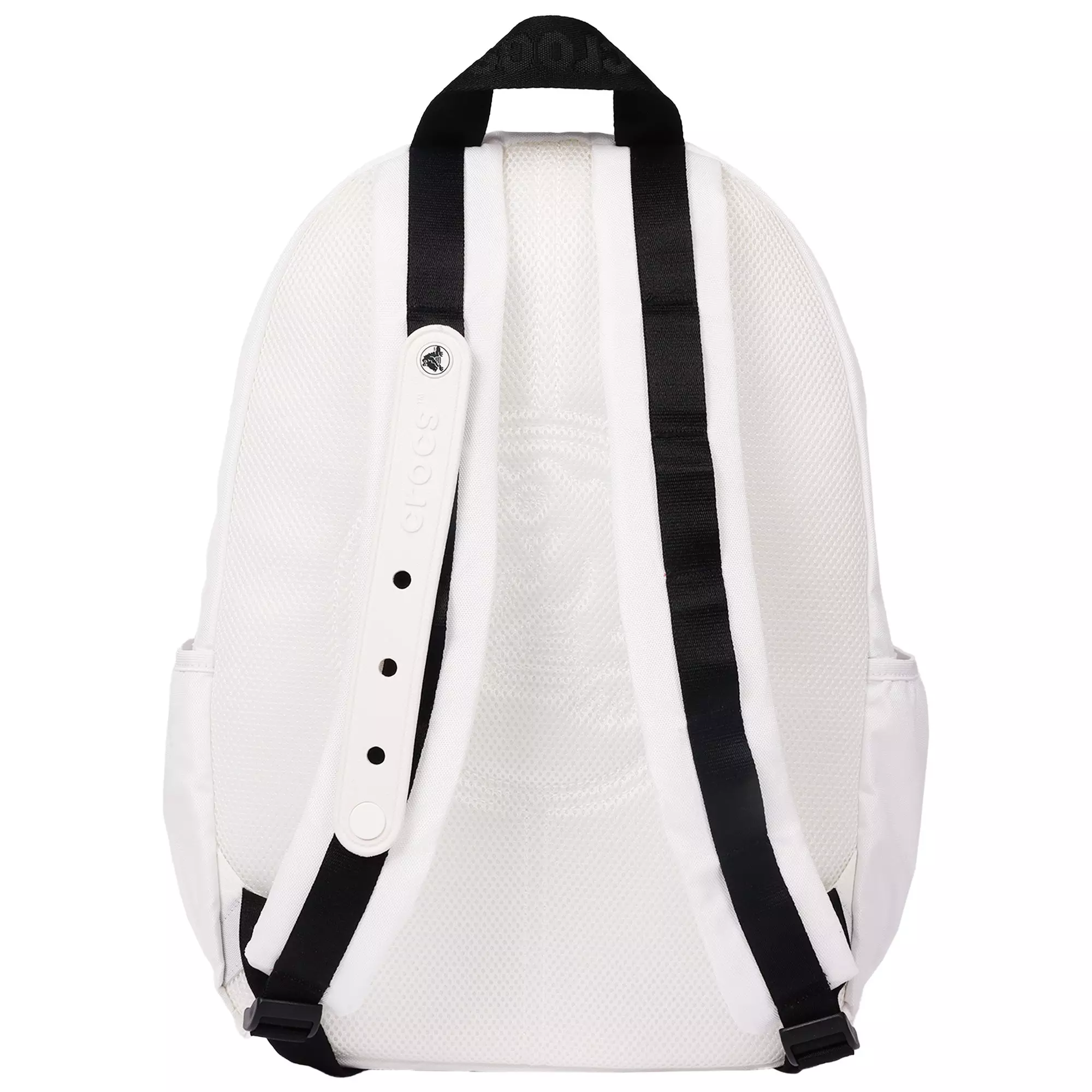 Crocs Back to School Customizable Backpack with EVA Front Pocket and Sports Jibbitz Charms - White - WHITE