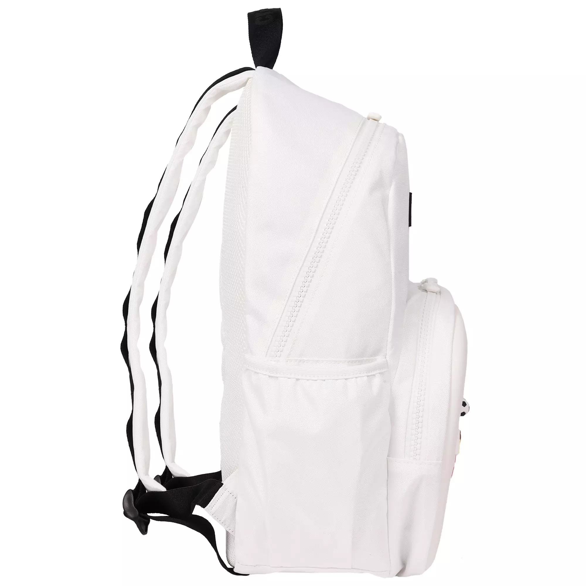 Crocs Back to School Customizable Backpack with EVA Front Pocket and Sports Jibbitz Charms - White - WHITE