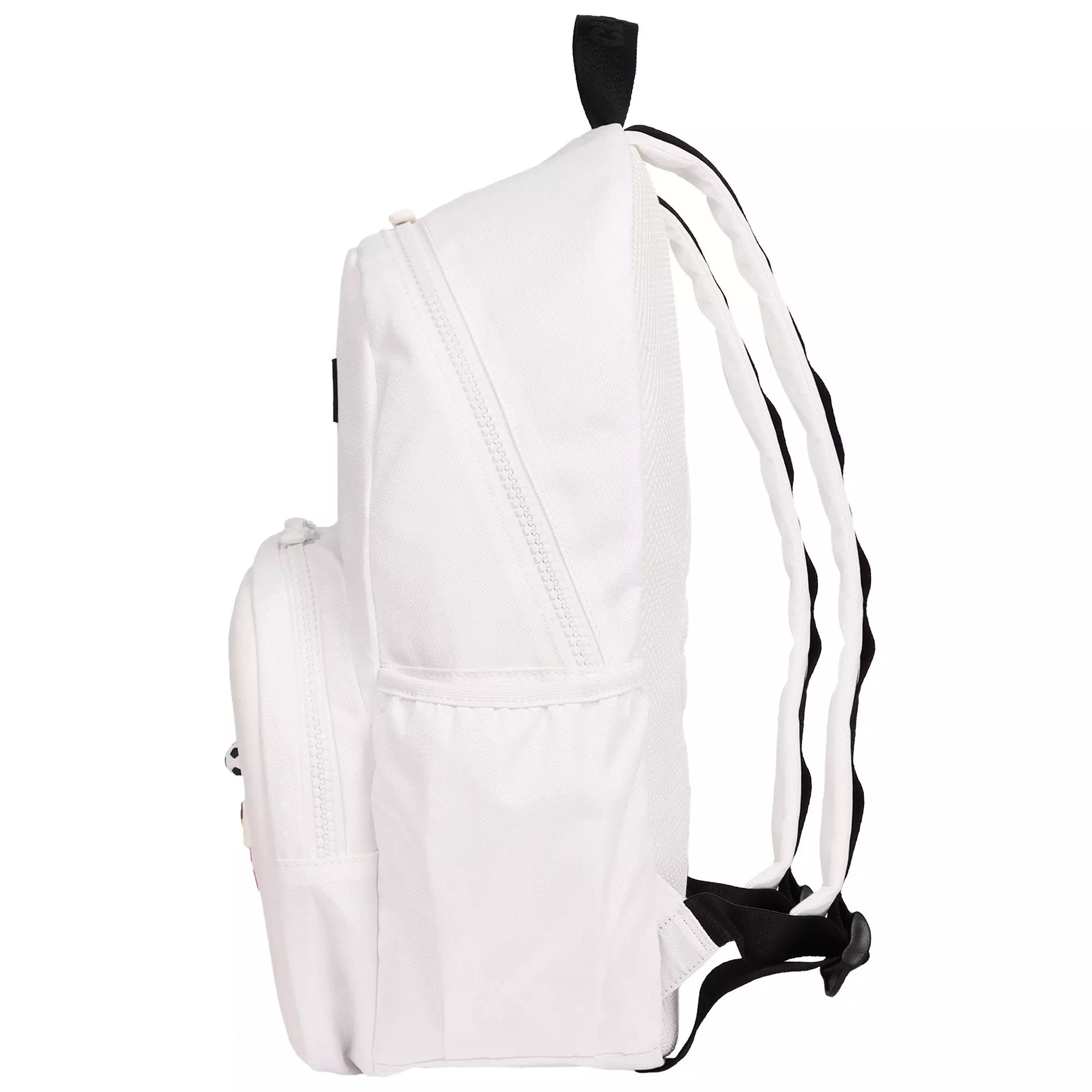 Crocs Back to School Customizable Backpack with EVA Front Pocket and Sports Jibbitz Charms - White - WHITE
