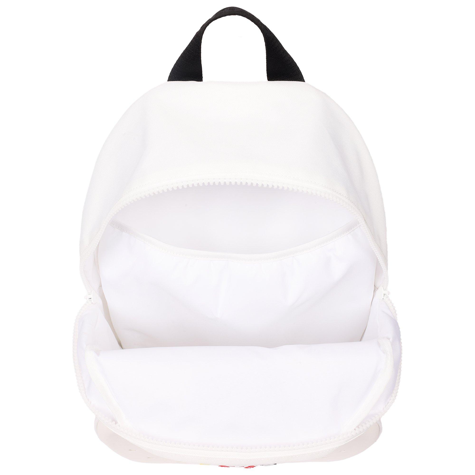Crocs Back to School Customizable Backpack with EVA Front Pocket and Sports Jibbitz Charms - White - WHITE