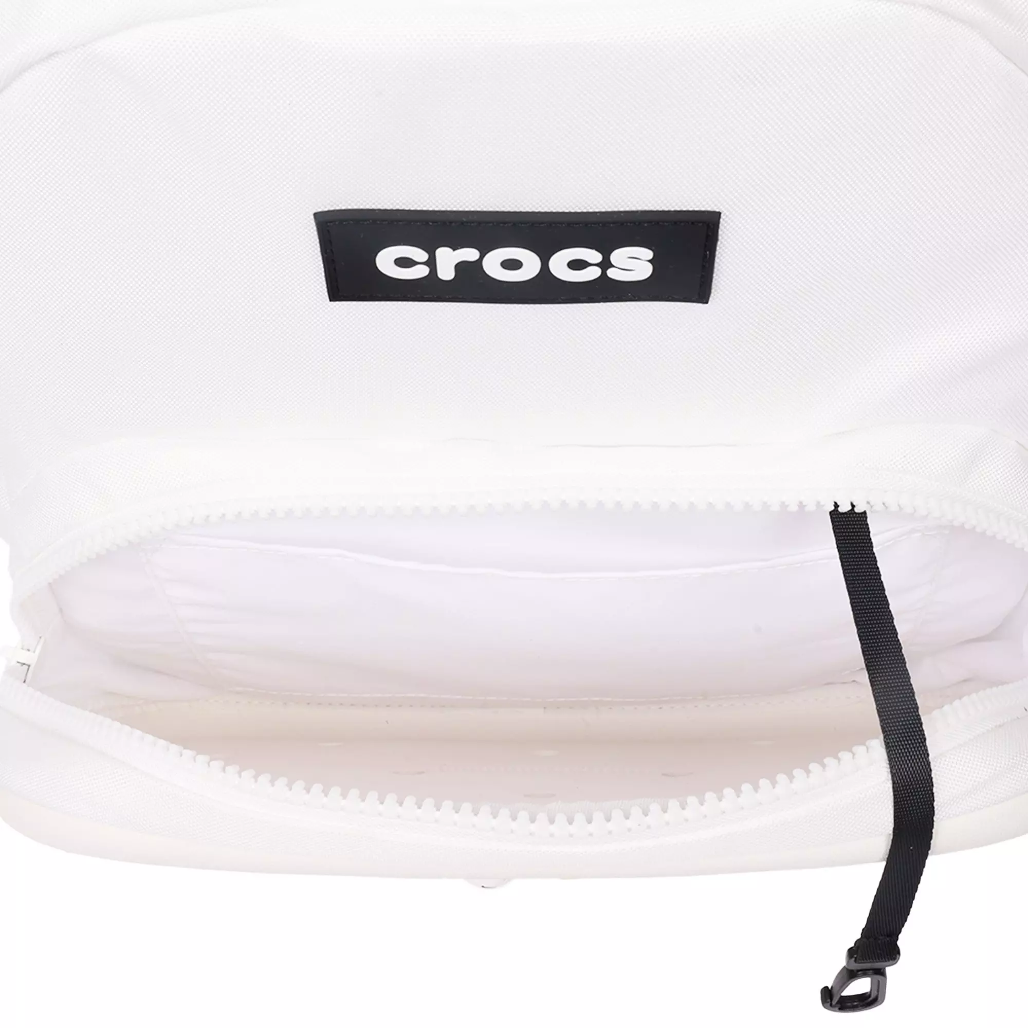 Crocs Back to School Customizable Backpack with EVA Front Pocket and Sports Jibbitz Charms - White - WHITE
