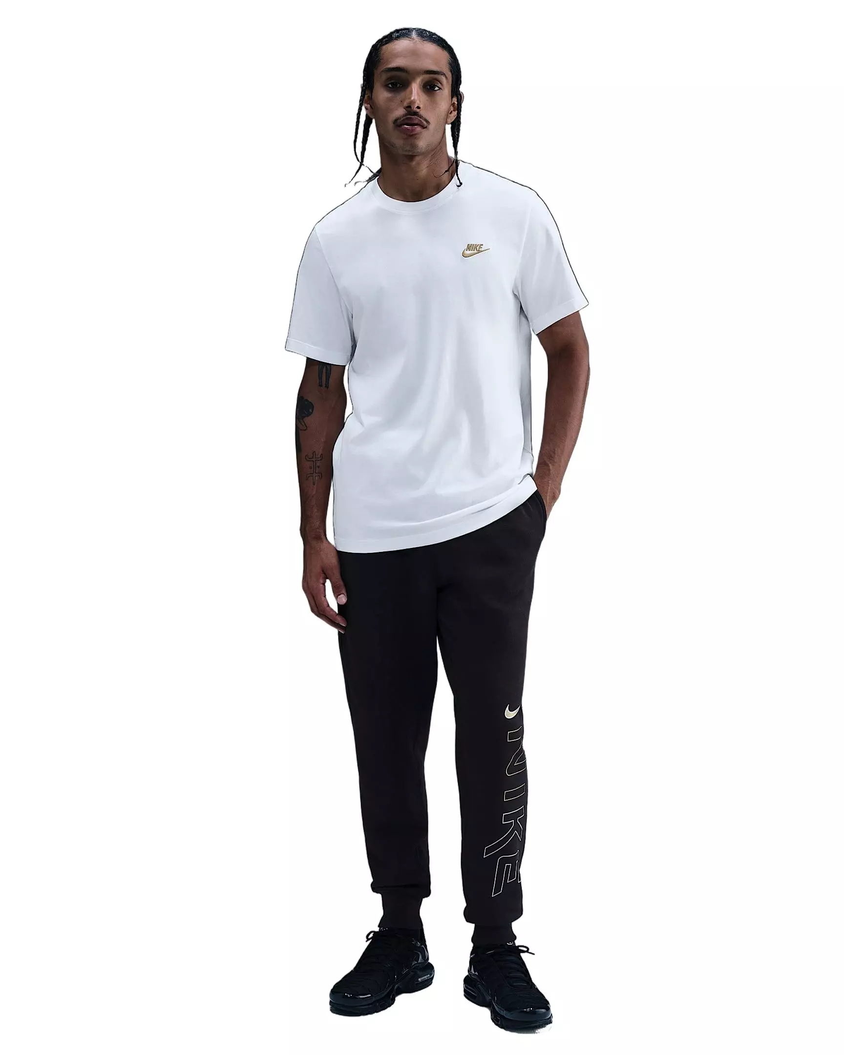 Nike Men's Sportswear Club Fleece Department of Motion Joggers - BLACK