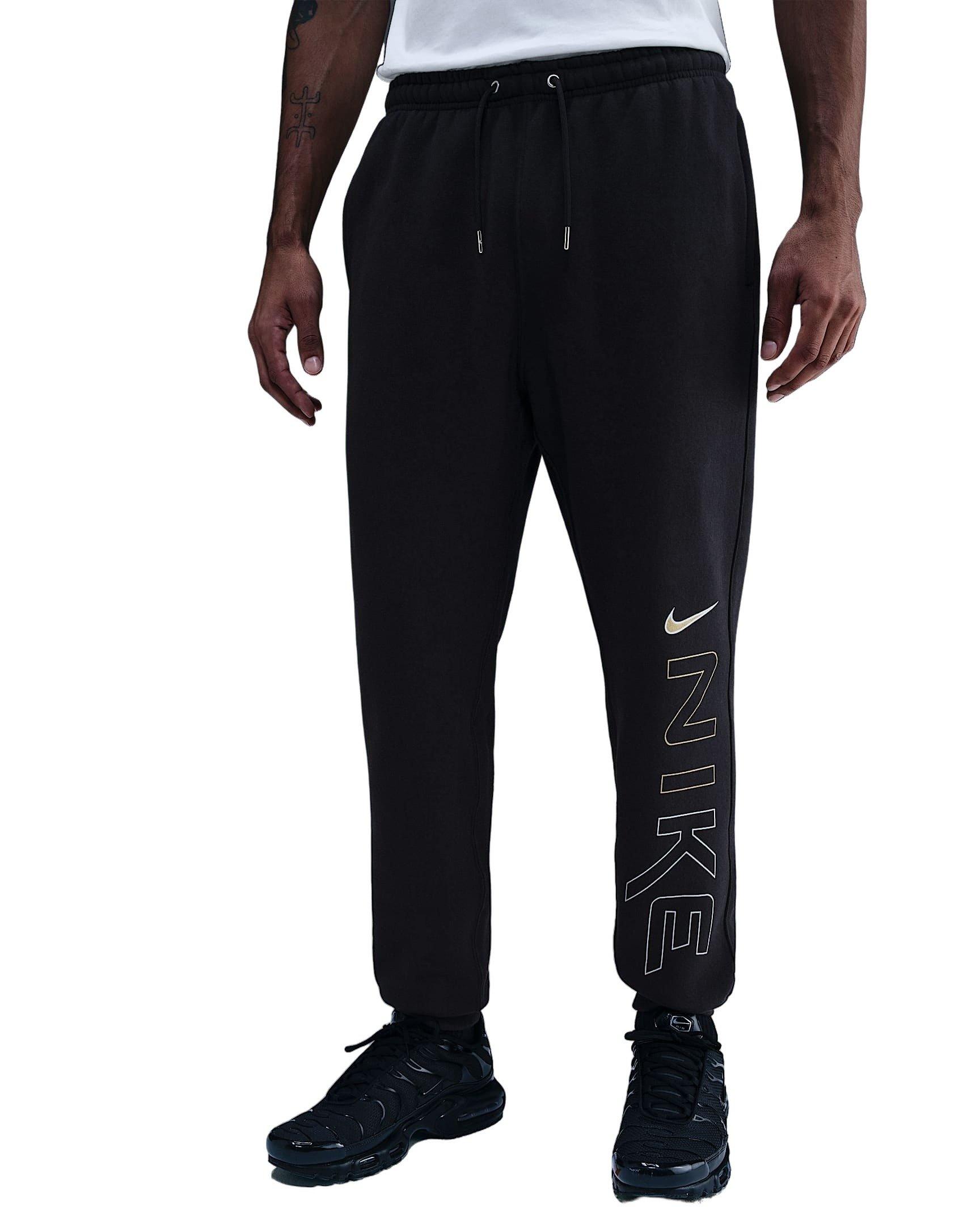 Nike Men's Sportswear Club Fleece Department of Motion Joggers - BLACK Thumbnail View 3