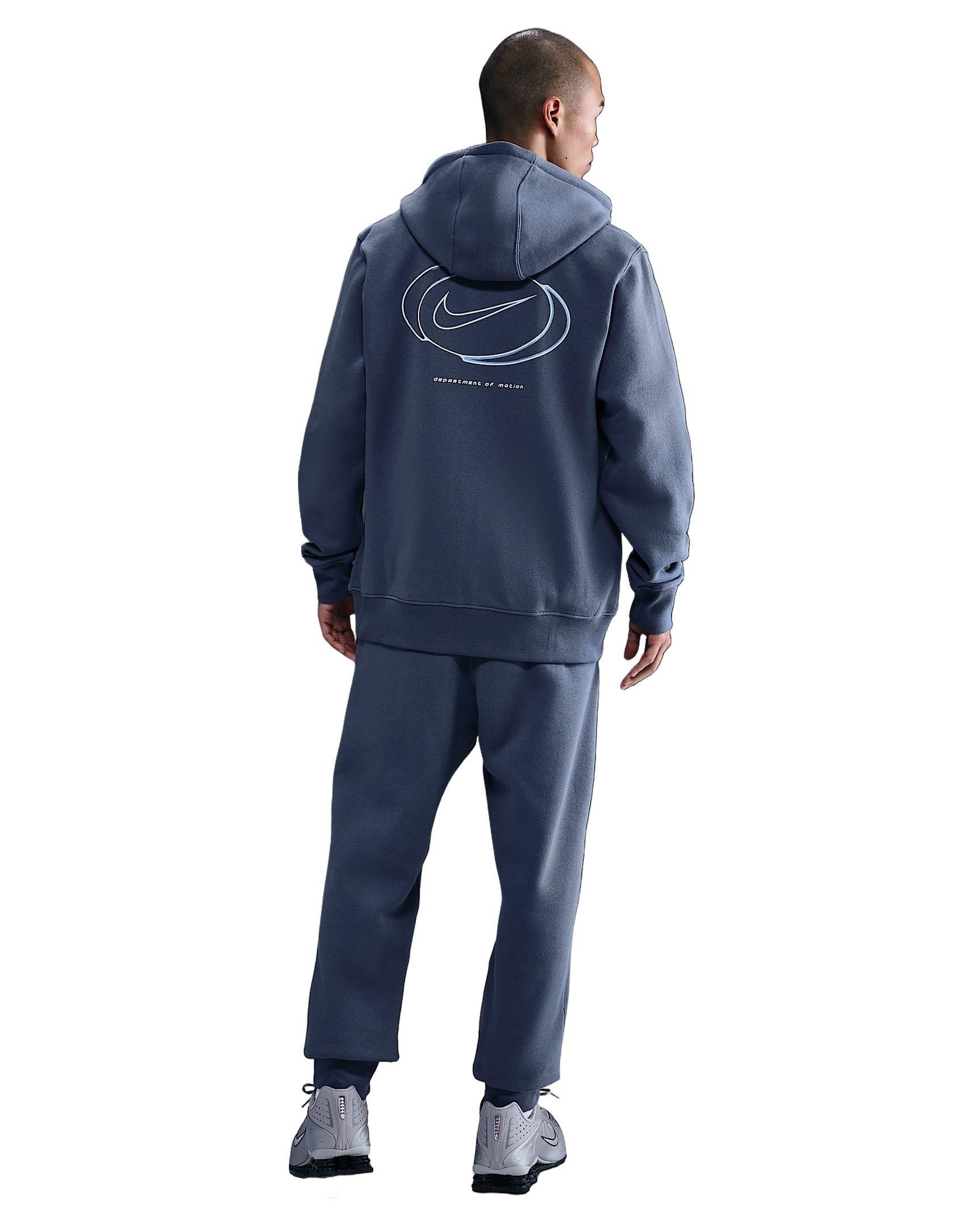 Nike Men's Sportswear Club Fleece Department of Motion Joggers - BLUE Thumbnail View 2