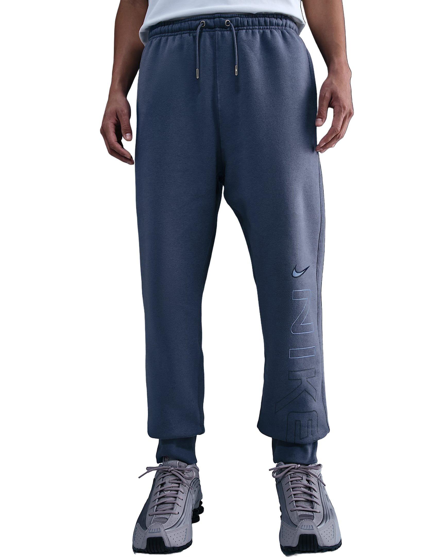 Nike Men's Sportswear Club Fleece Department of Motion Joggers - BLUE Thumbnail View 3