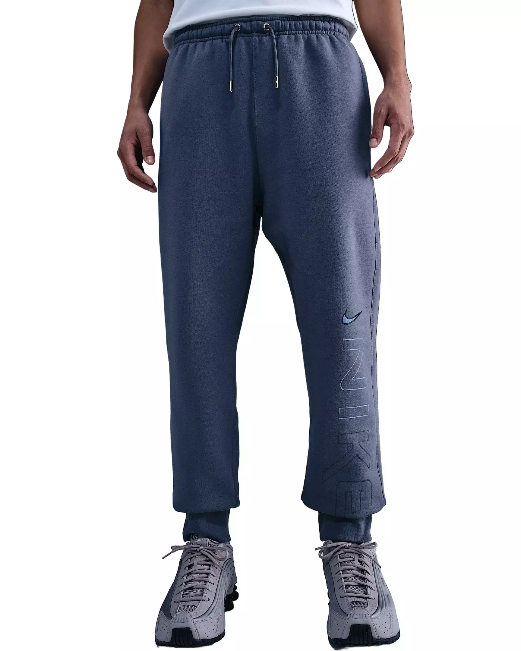 Nike Men's Sportswear Club Fleece Department of Motion Joggers - BLUE