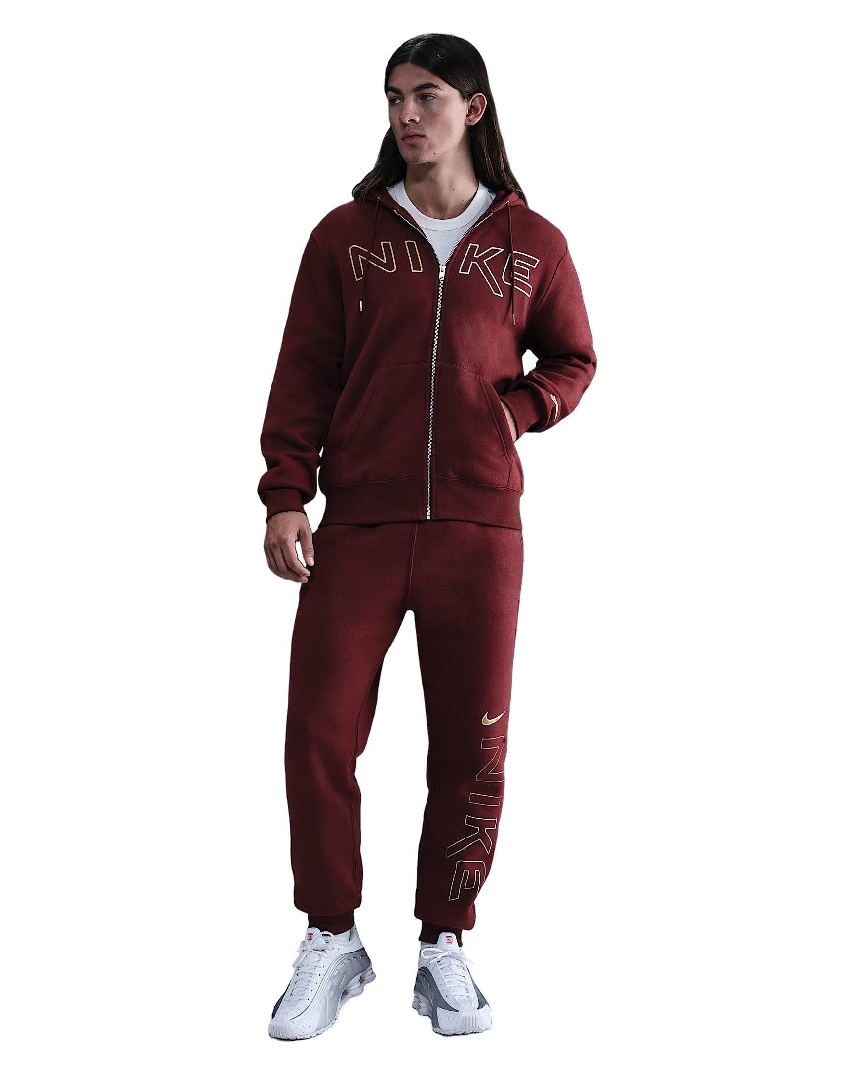 Nike Men's Sportswear Club Fleece Joggers - RED Thumbnail View 1