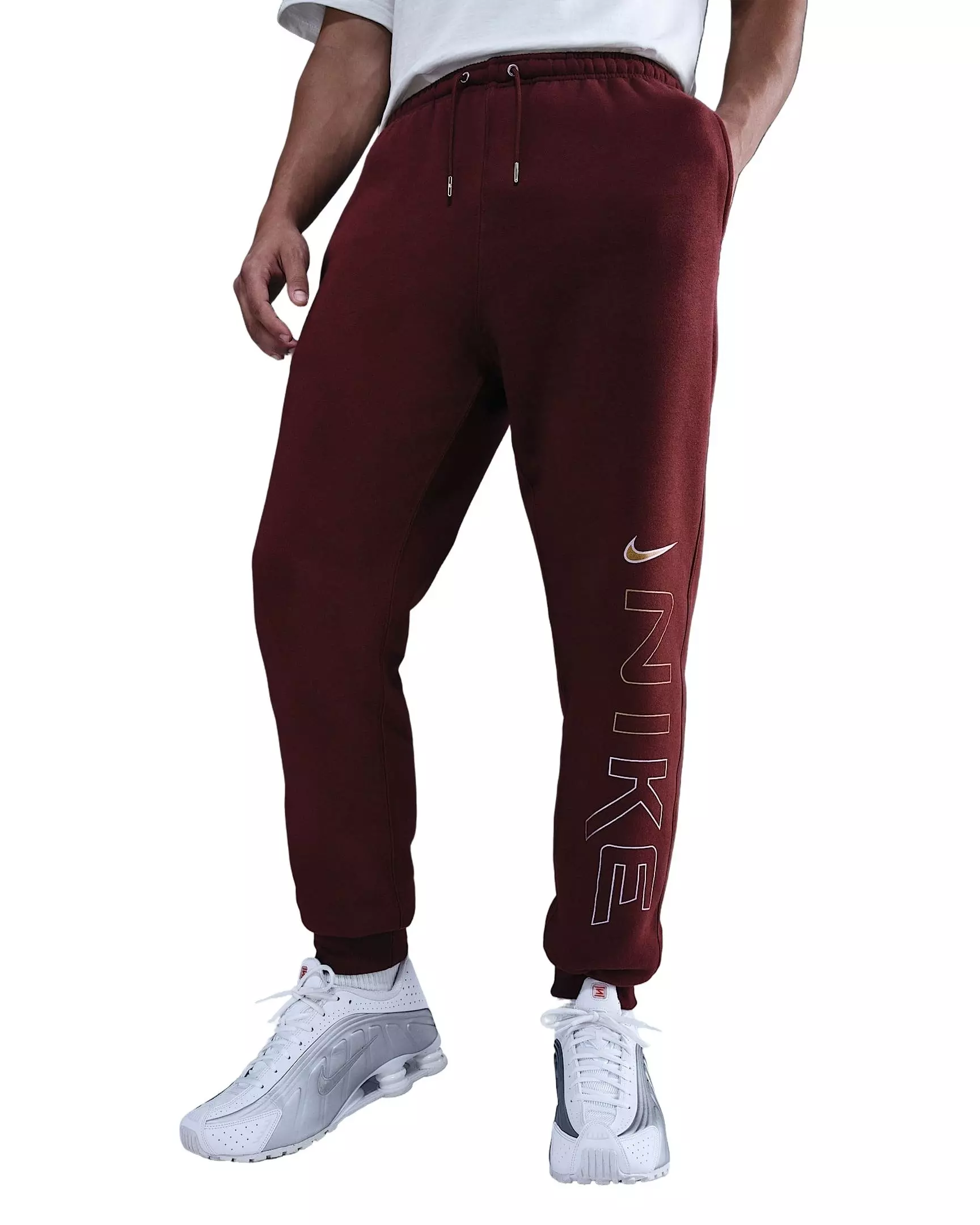 Nike Men's Sportswear Club Fleece Joggers - RED