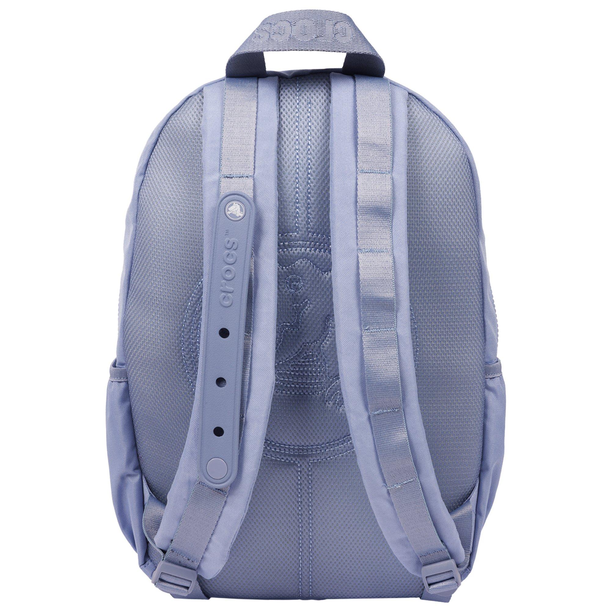 Crocs Back to School Customizable Backpack with EVA Front Pocket and Gaming Jibbitz Charms - Blue - BLUE